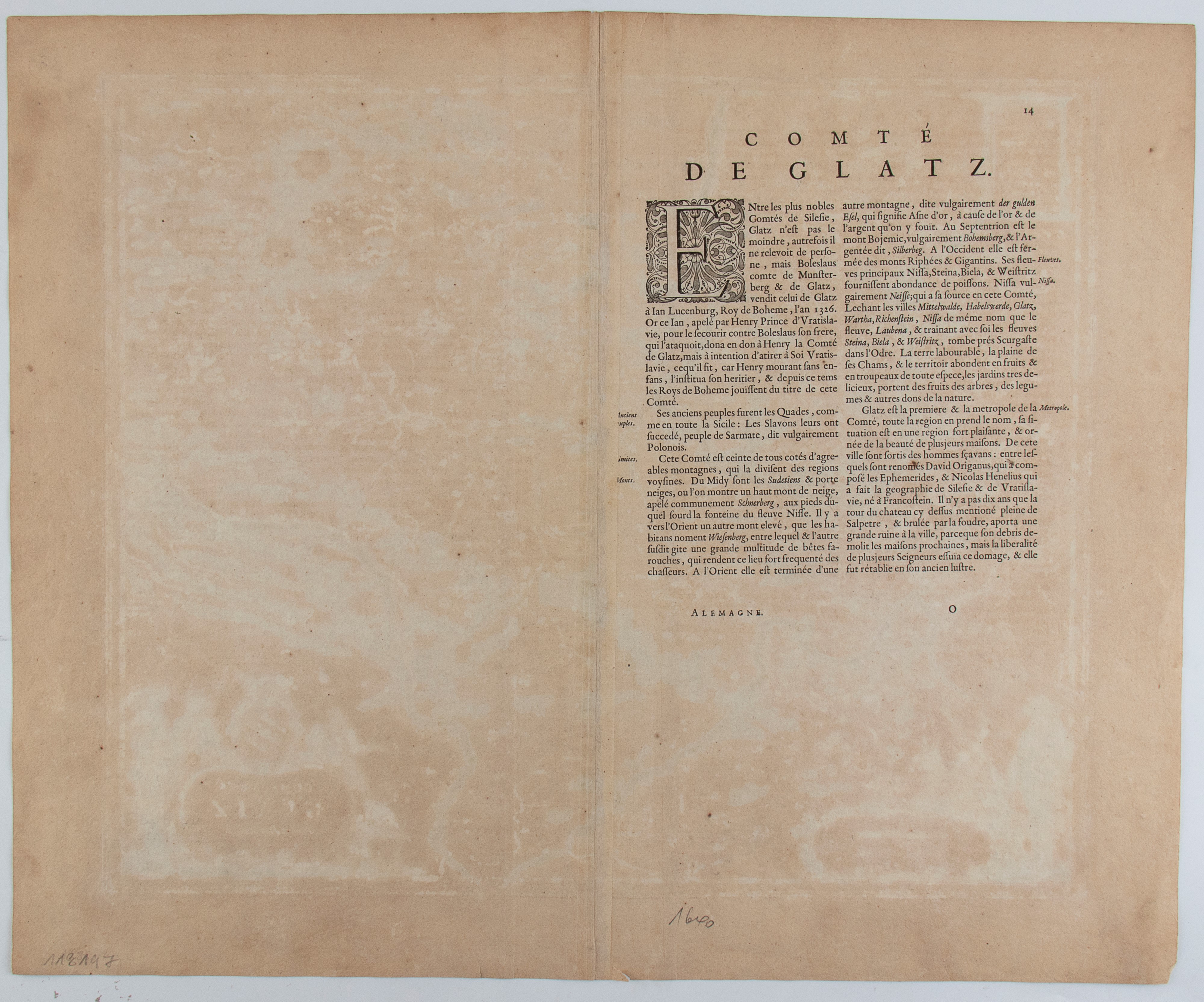 Comitatus Glatz. Authore Jona Sculteto