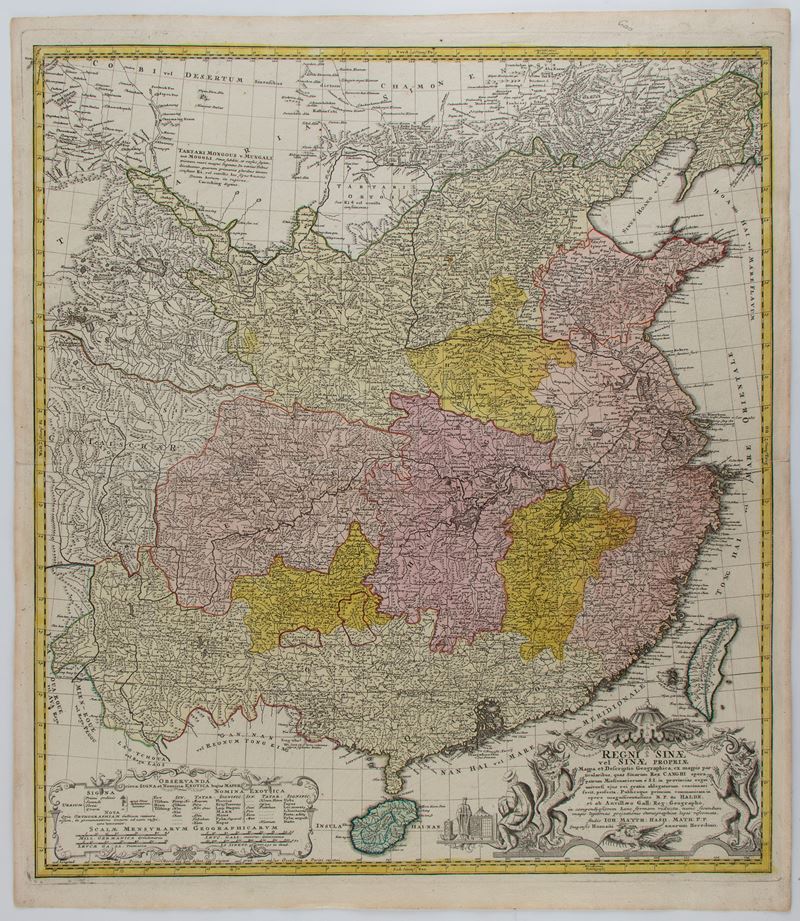 Regni Sinae vel Sinae Propriae Mappa et Descriptio