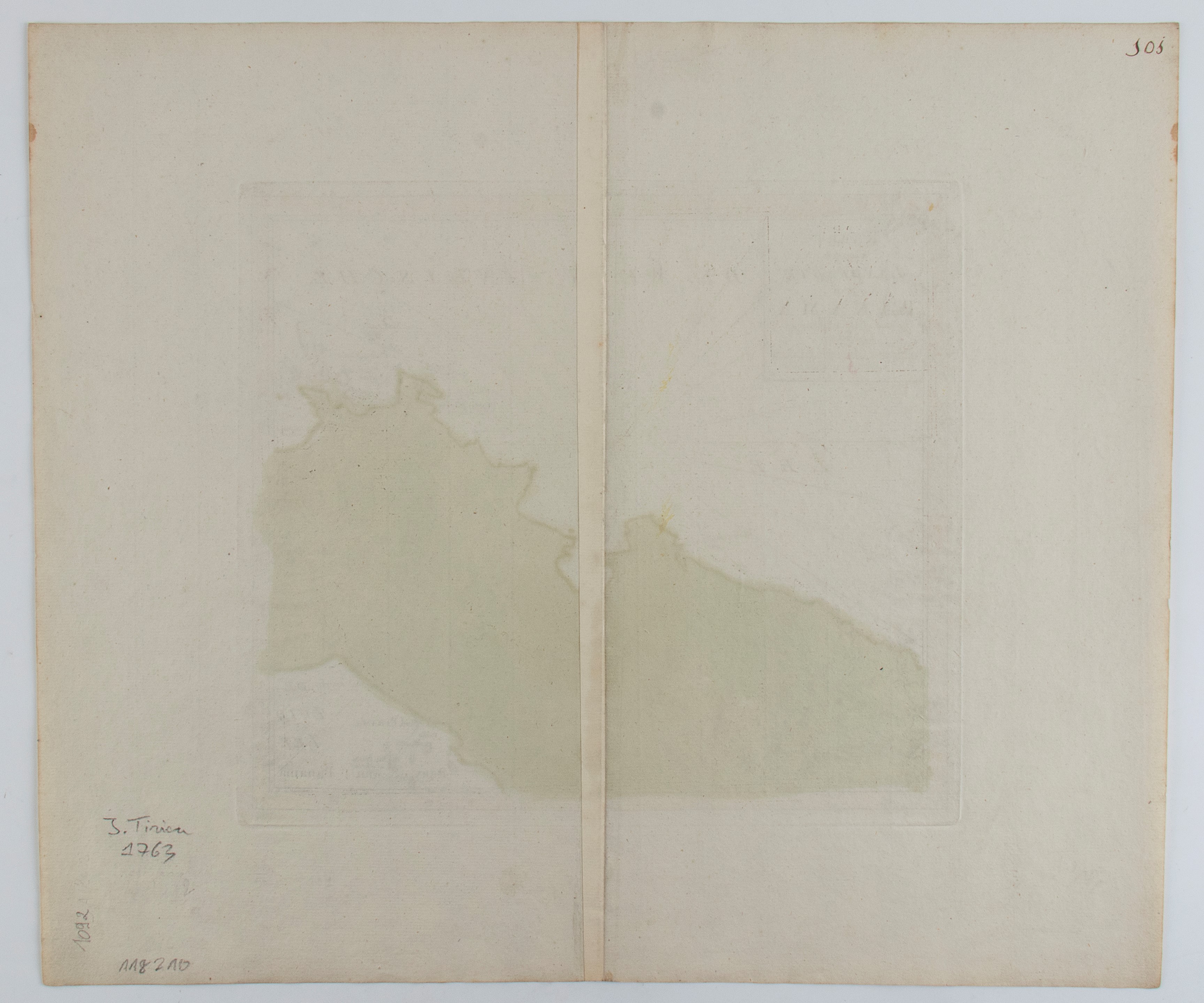 Kaart van de landengte van Panama