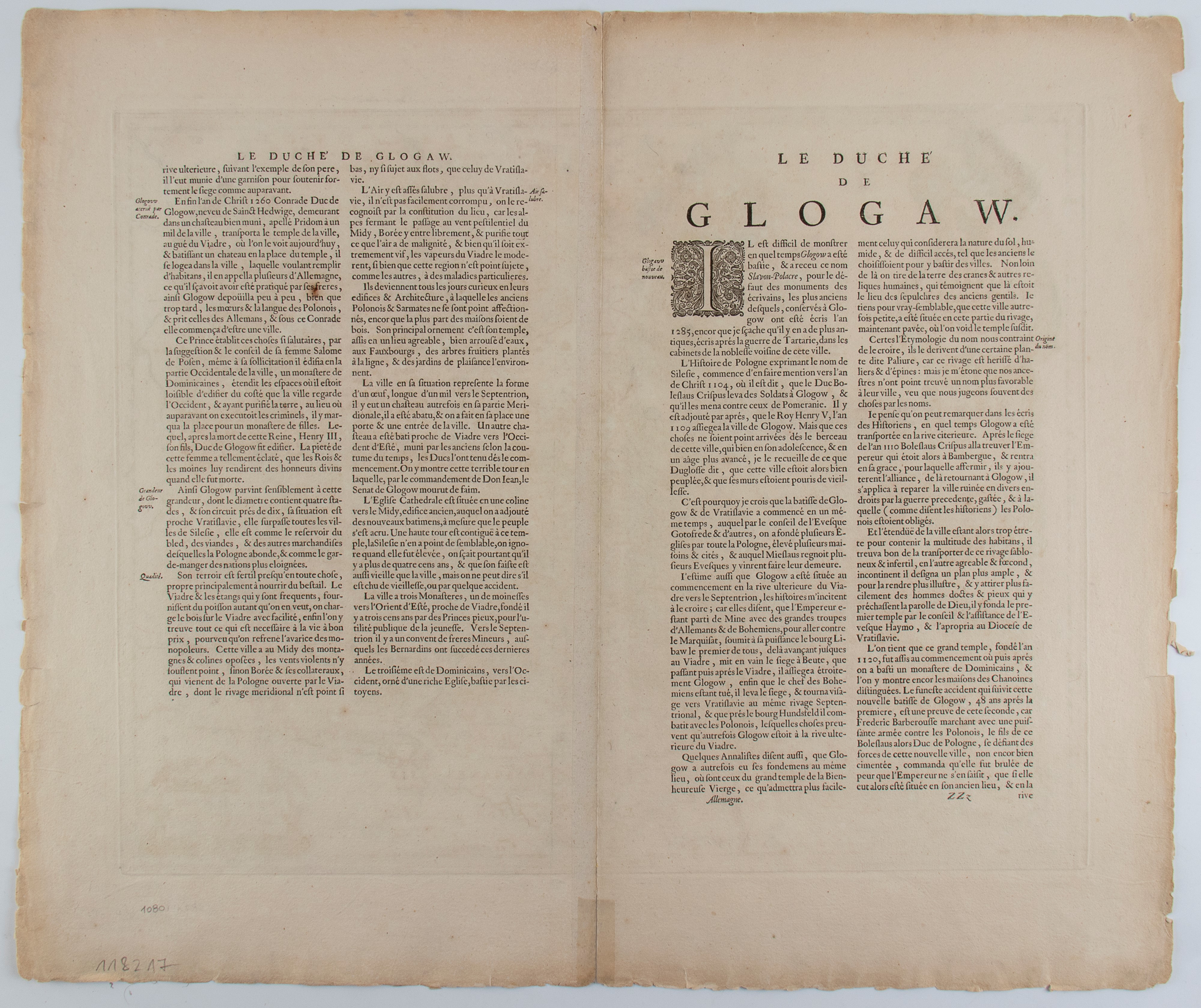 Ducatus Silesiae Glogani Vera Delineatio