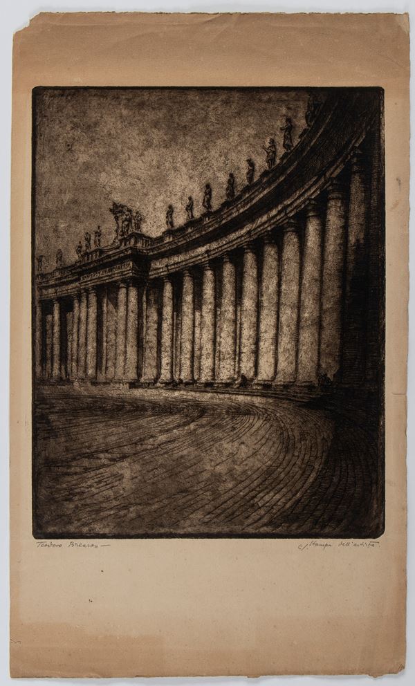 Teodoro Brenson - Colonnade of St. Peter - Rome