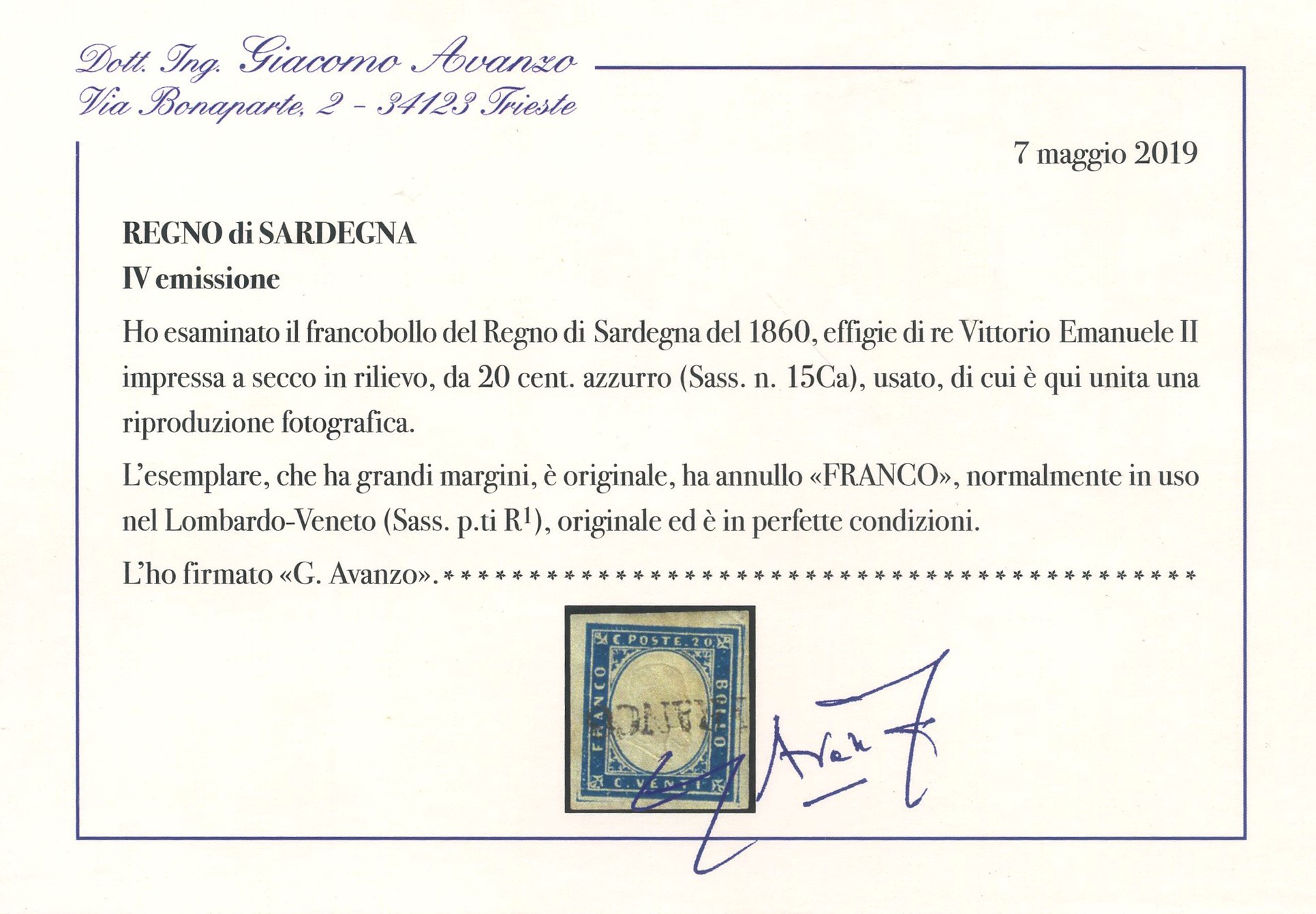 Lombardo Veneto/annullamenti - Sd Franco