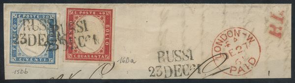 Romagne/Cancellations - RUSSIANS on Sardinia IV issue  - Auction Stamps and Postal History - Bertolami Fine Art - Casa d'Aste