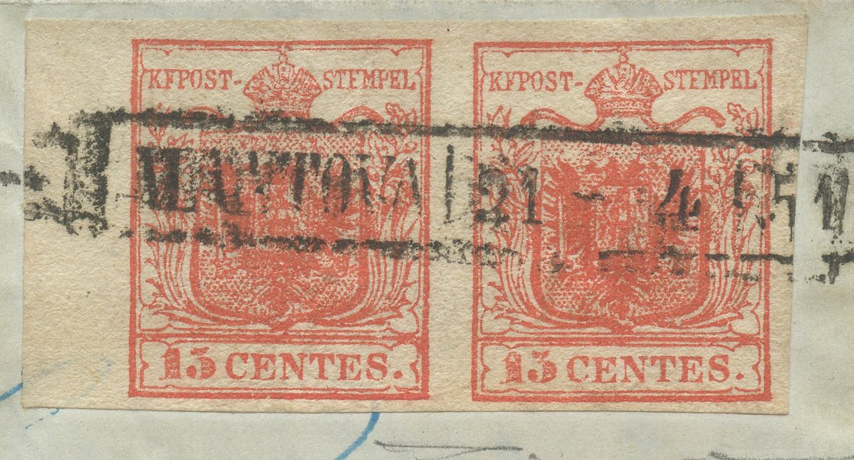 Lombardo Veneto - la Lettera ''26 Centesimi''