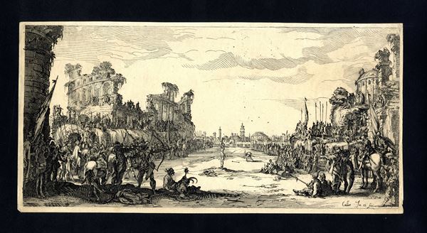 Jacques Callot - Il martirio di S. Sebastiano