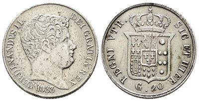 Napoli. Regno delle Due Sicilie. Ferdinando II (1832-1859). 20 Grana 1833. Gig.118. Ag. 4,58gr. C...