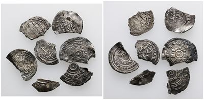 Lotto di Frazioni di Monete Islamiche in Argento.5,20gr Circa. Conservazioni Varie
