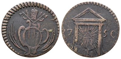 Benedetto XIV, Quattrino anno Santo 1750, Ravenna