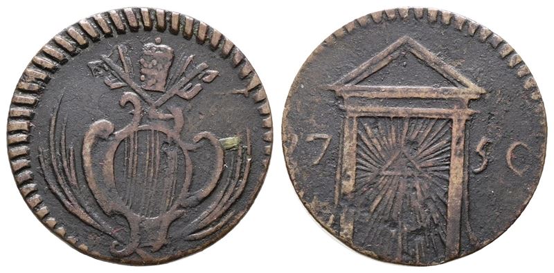 Benedetto XIV, Quattrino anno Santo 1750, Ravenna