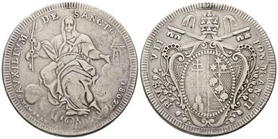 Stato Pontificio. Roma. Pio VII (1800-1823). Scudo 1802, Anno III. Gig. 22. Ag; 26,22gr. Ex Mount...