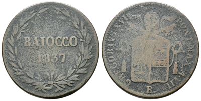 Gregorio XVI, Baiocco del 1837, Stato Pontificio, Bologna