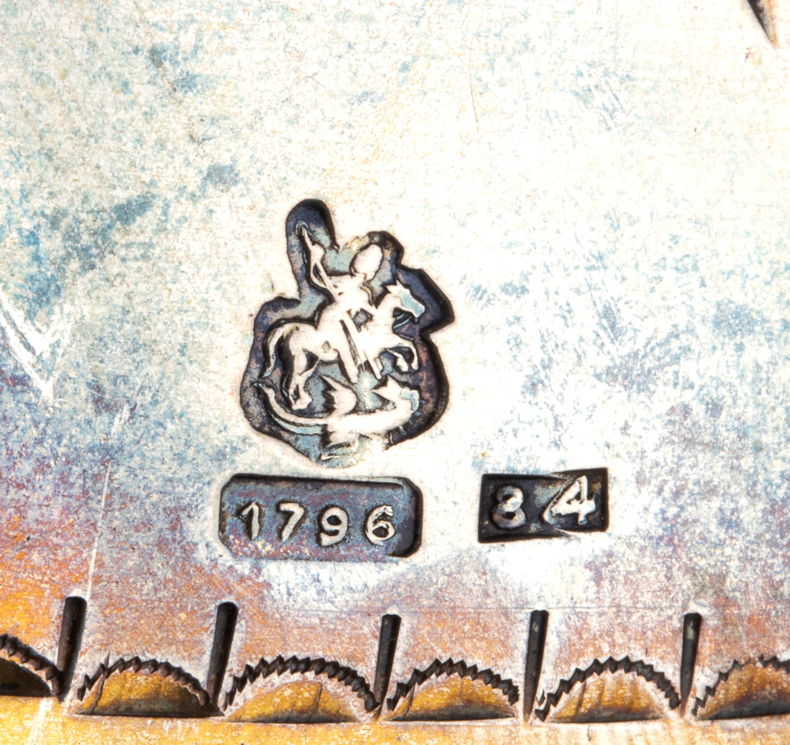 Gruppo di 4 legumiere russe, argento vermeil, Mosca 1796 (?), argento 875/1000