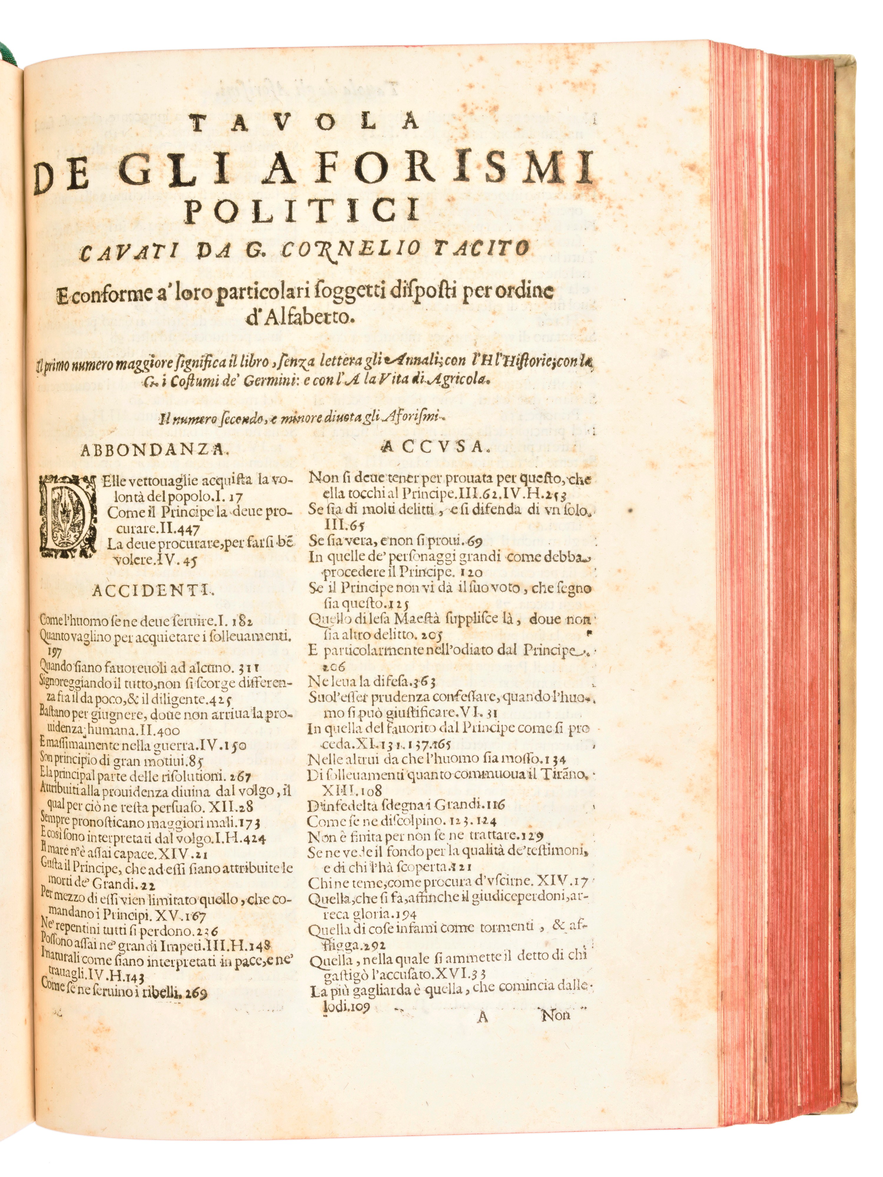 [storia] Alamos De Barrientos, Baltasar : Opere di G. Cornelio Tacito. Annali, Historie, Costumi ...