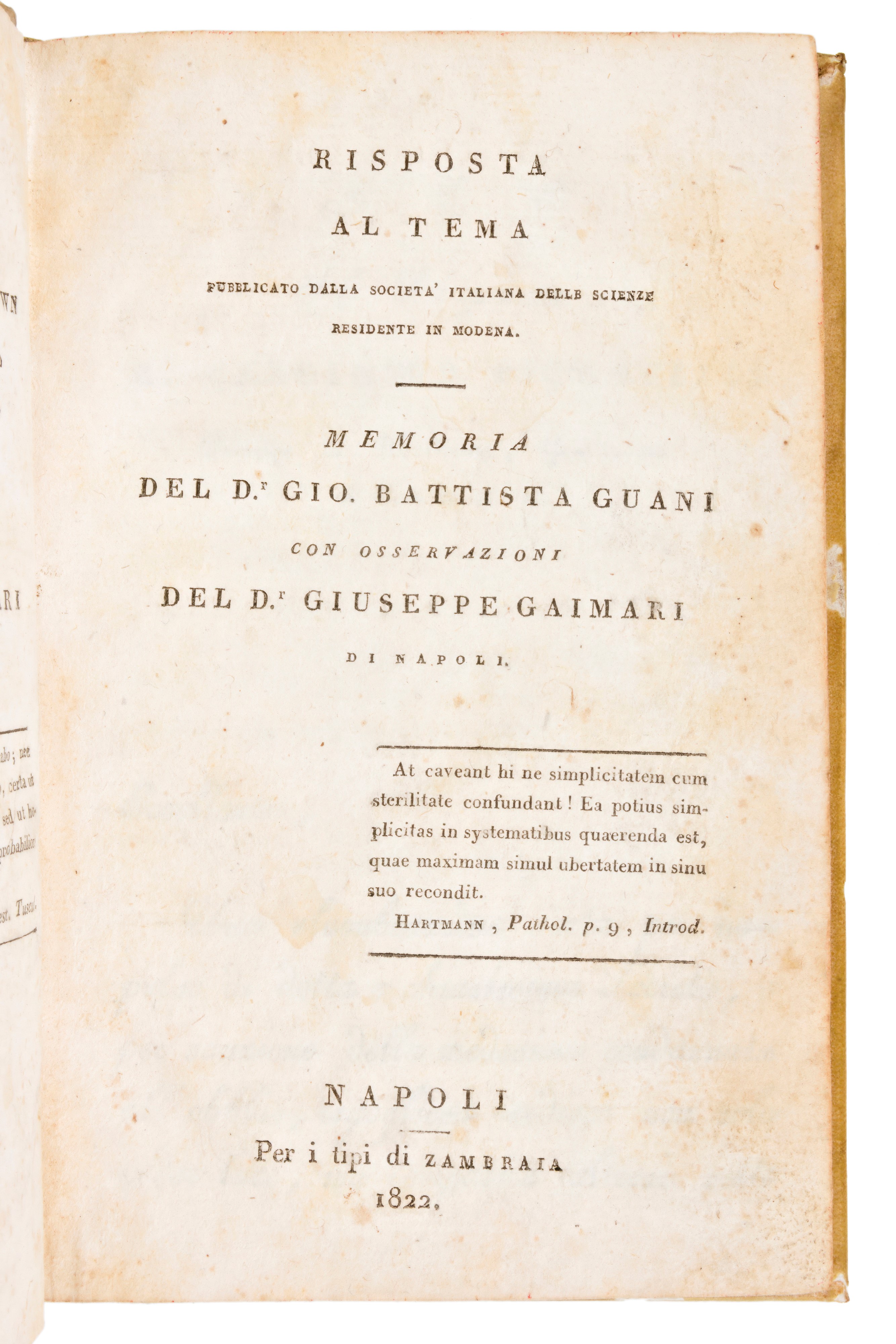 Lotto 3 opere di medicina DE LISLE, DUPRÈ : TRATTATO DELLE MALATTIE DEL PETTO,.. NAPOLI, PRESSO G...