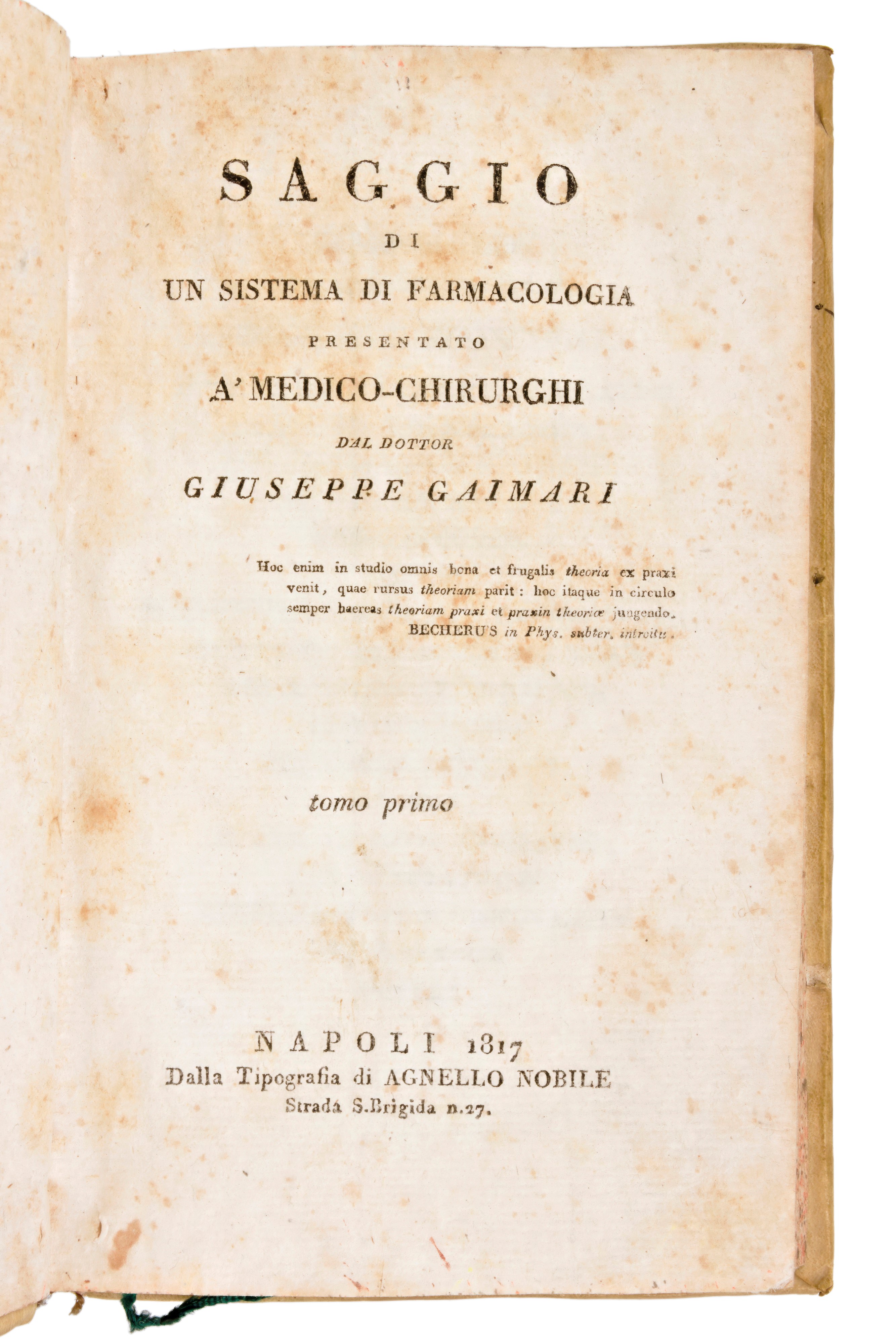Lotto 3 opere di medicina DE LISLE, DUPRÈ : TRATTATO DELLE MALATTIE DEL PETTO,.. NAPOLI, PRESSO G...