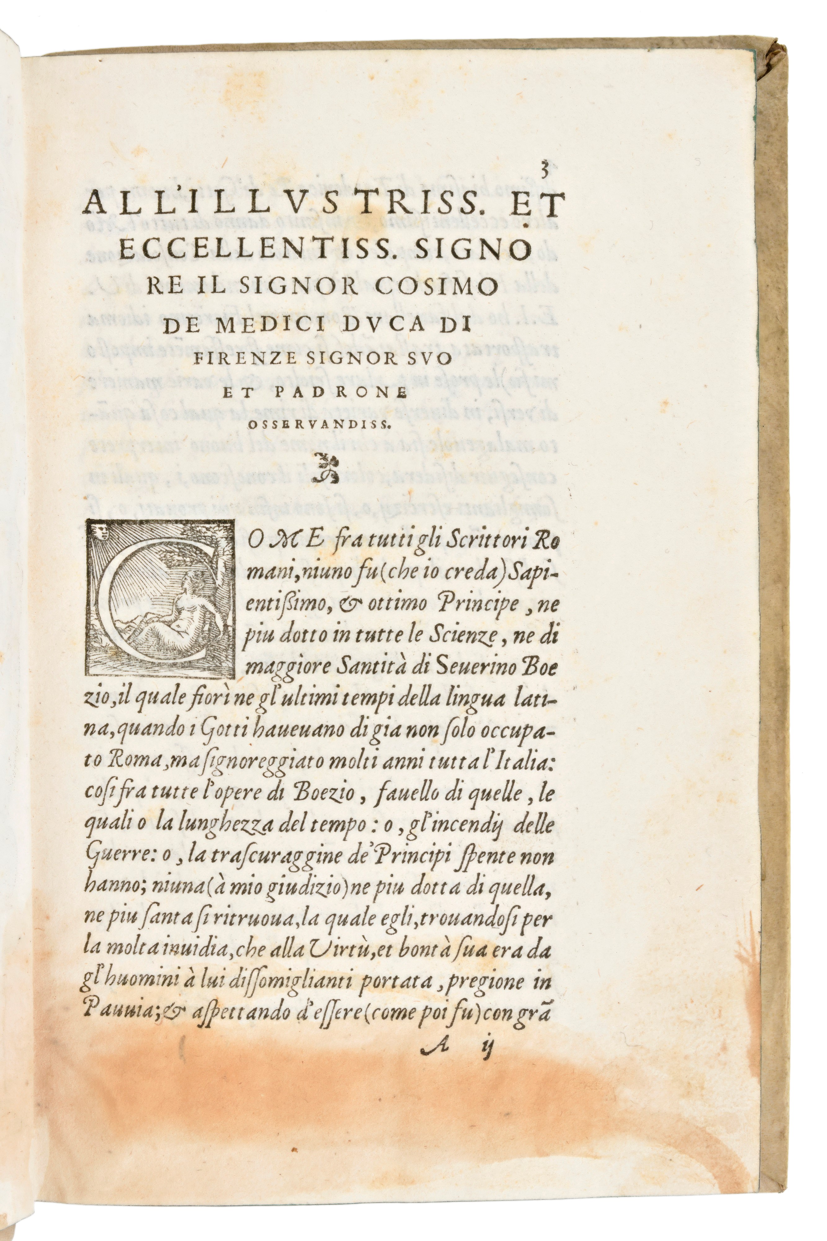 [filosofia/morale] Severino Boezio, della Consolazione della Filosofia, Firenze 1551. & Trattato ...