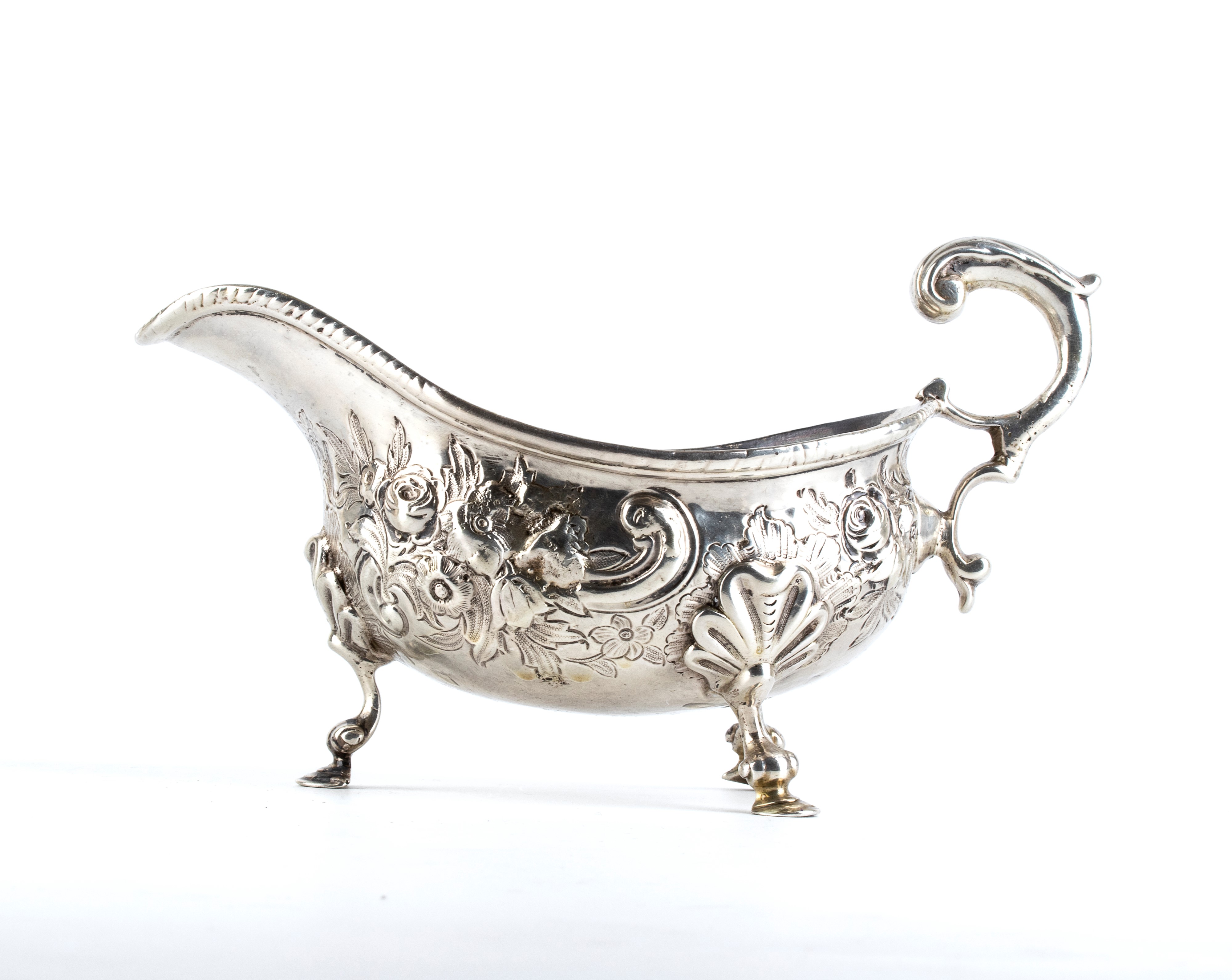 Richard Kersill - Salsiera georgiana in argento, Londra, metà XVIII secolo