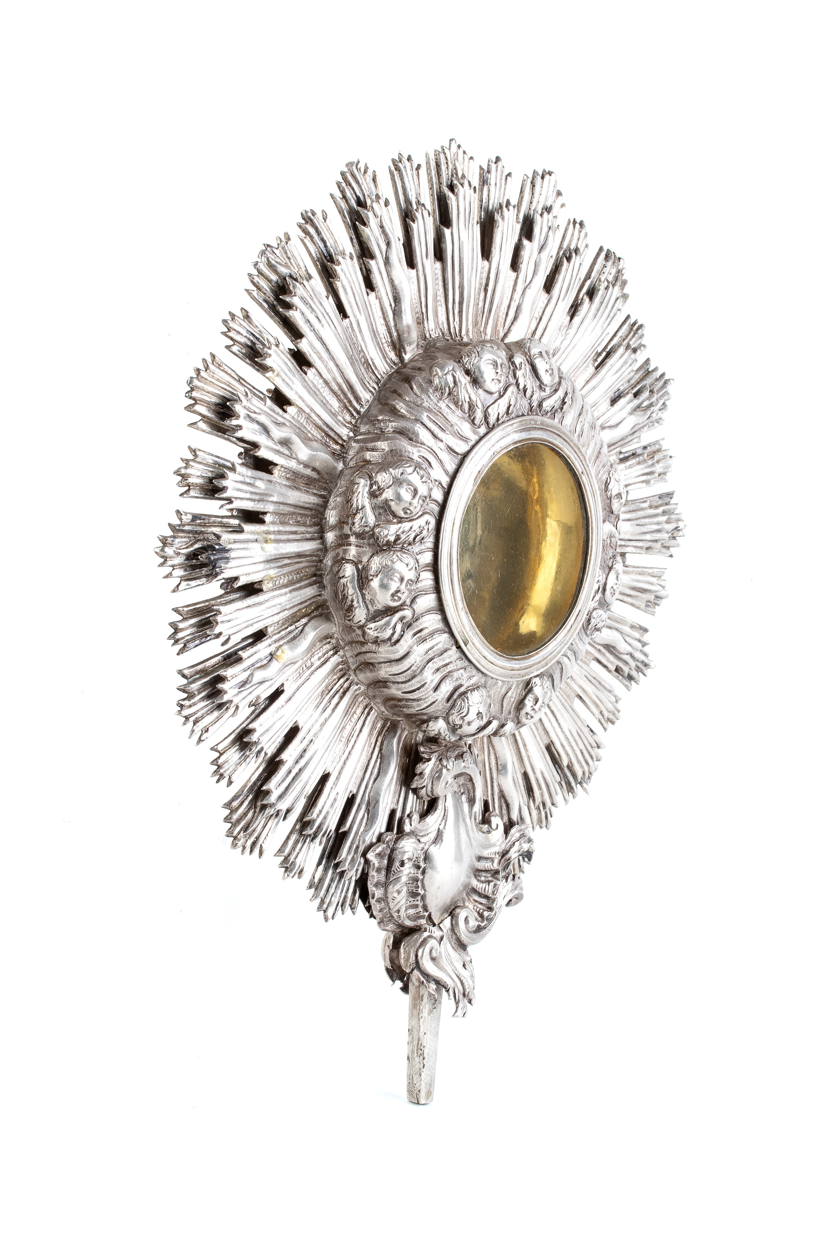 Andrea Porzio - Ostensorio a raggiera in argento (Palermo, 1768)