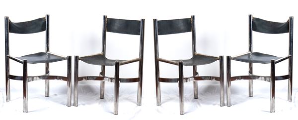 Set of 4 Dada industrial chairs