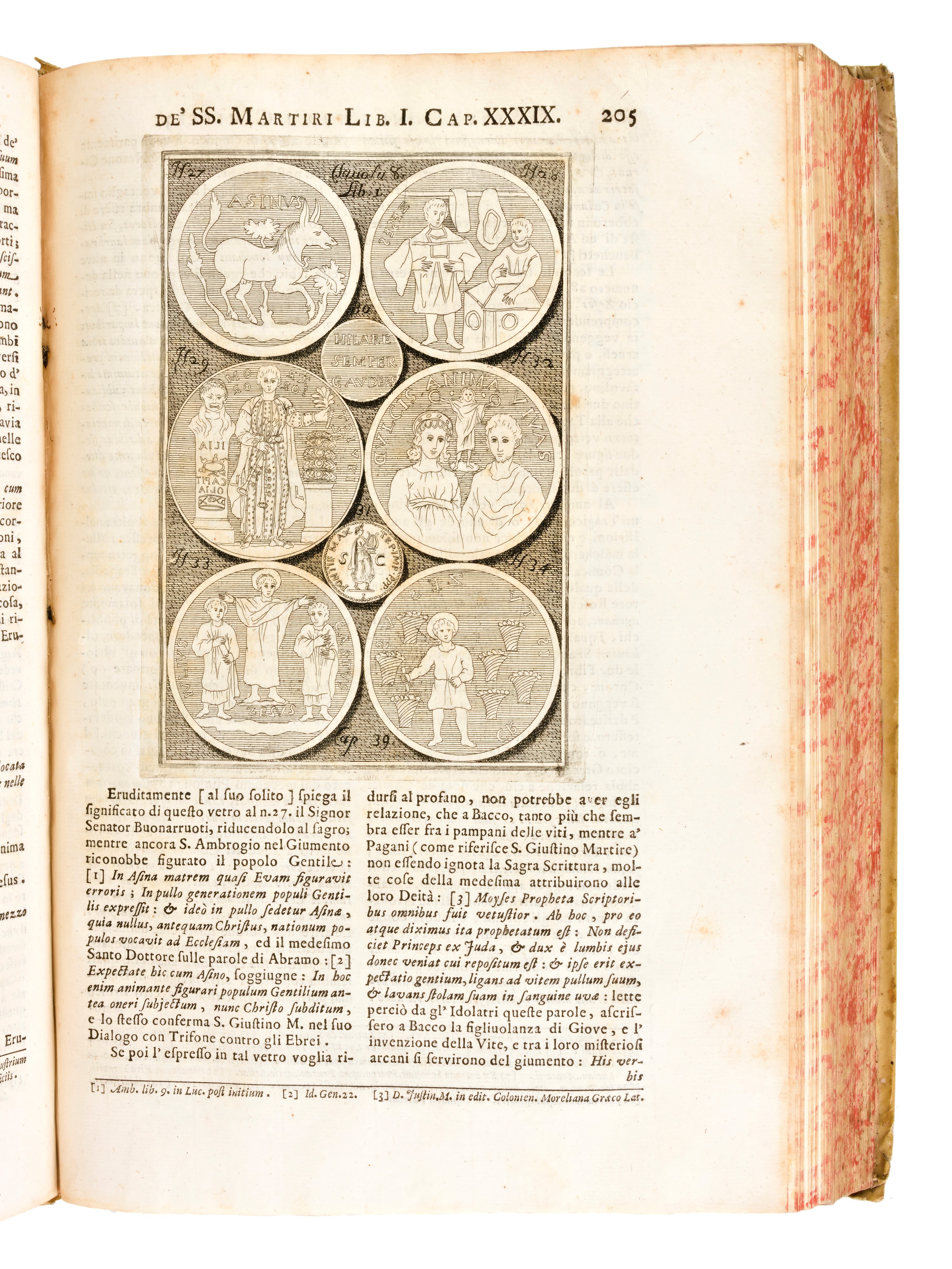 [Catacombe/Roma] Boldetti, Marcantonio: Osservazioni sopra i cimiteri de' santi martiri, ed antic...