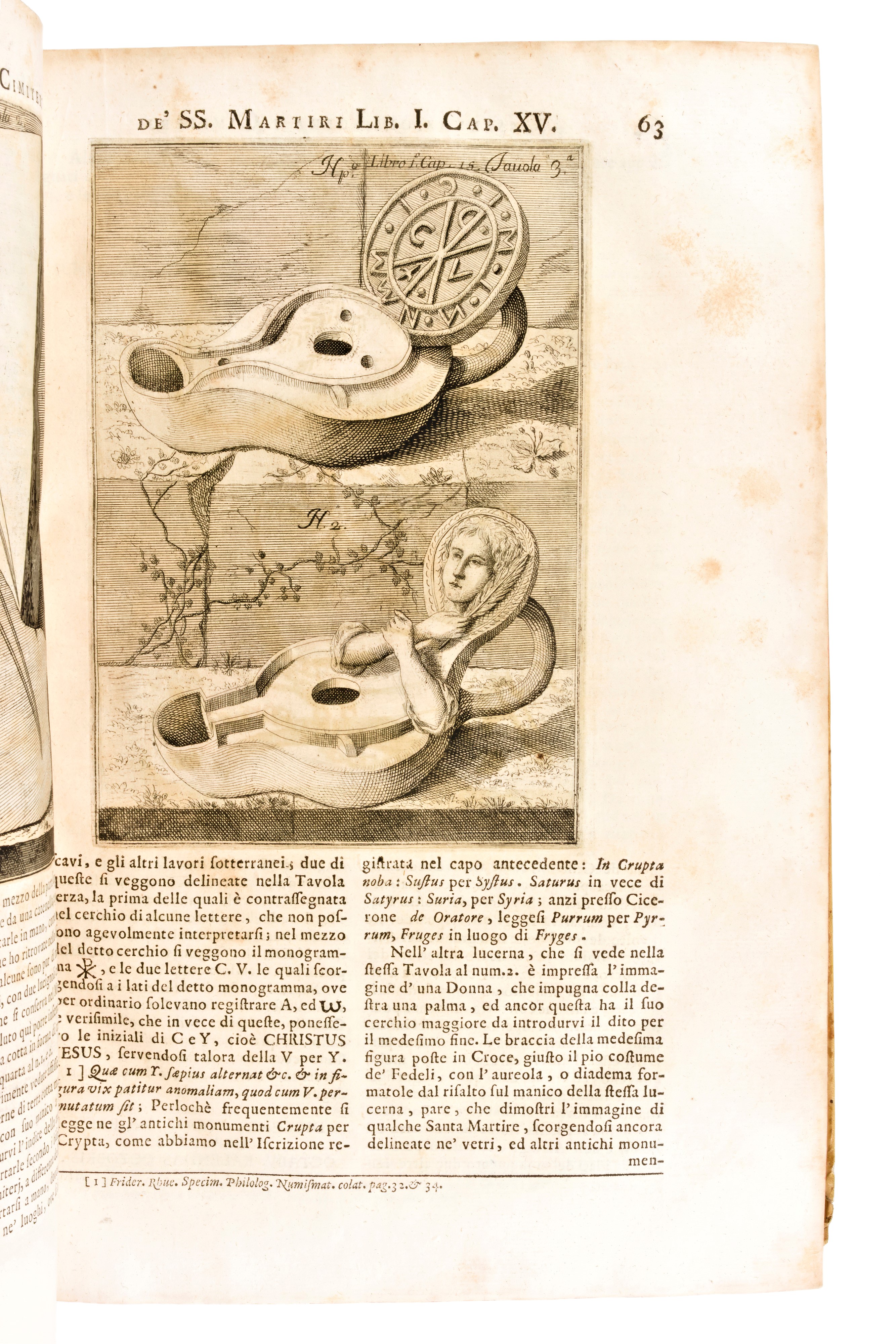 [Catacombe/Roma] Boldetti, Marcantonio: Osservazioni sopra i cimiteri de' santi martiri, ed antic...