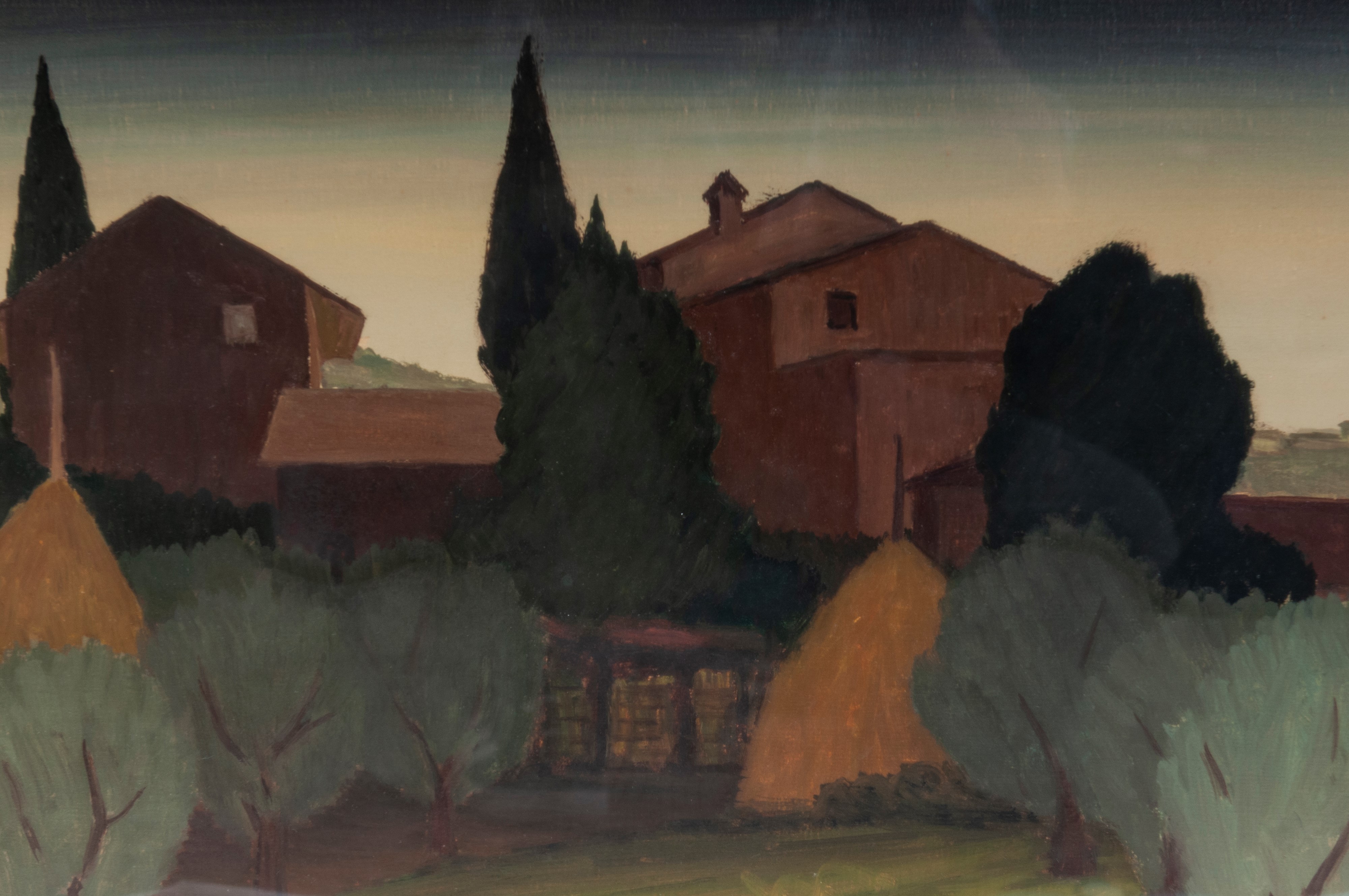 Paesaggio con Architetture ed Alberi