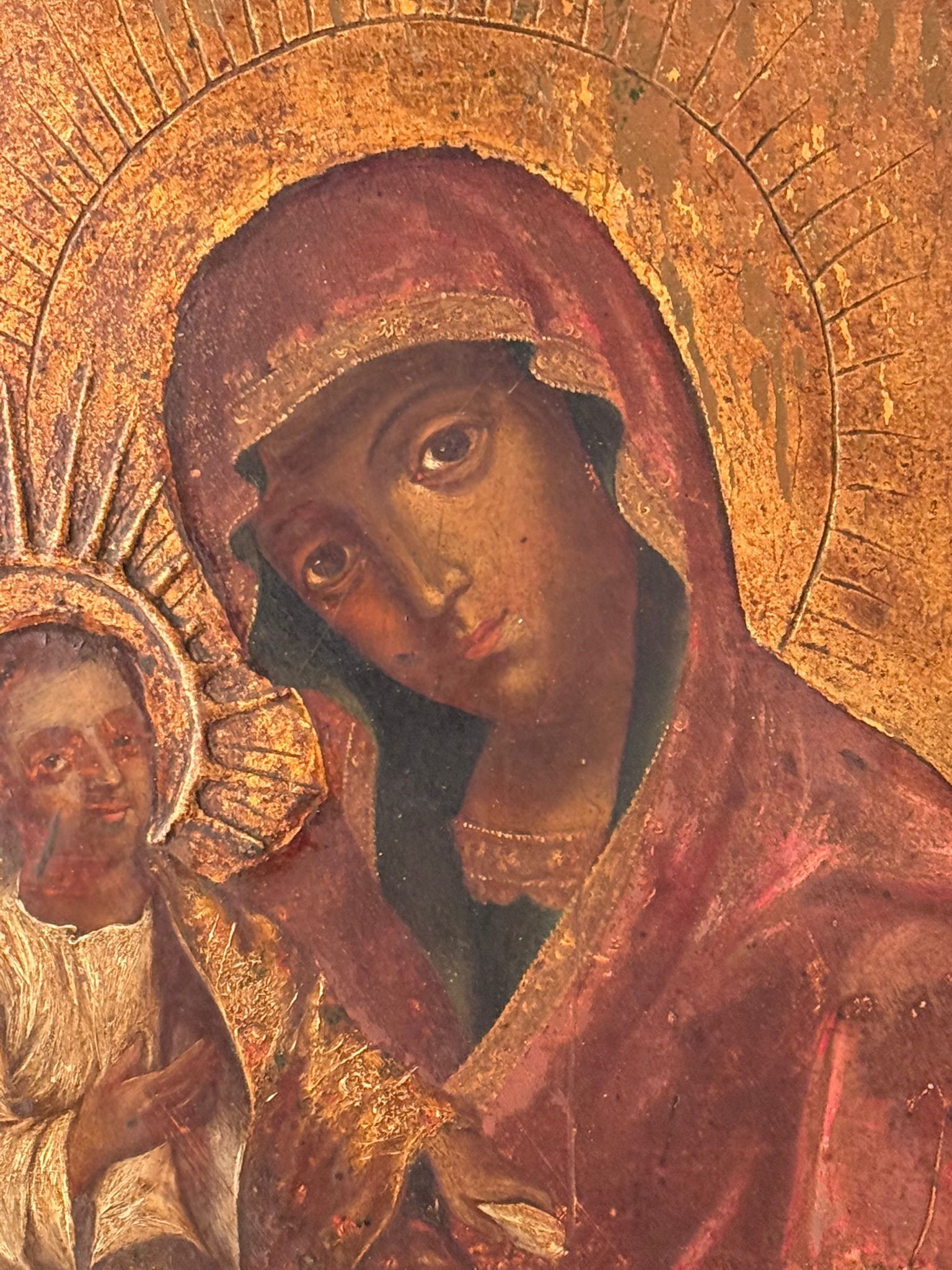 Icona raffigurante Madonna con Bambino