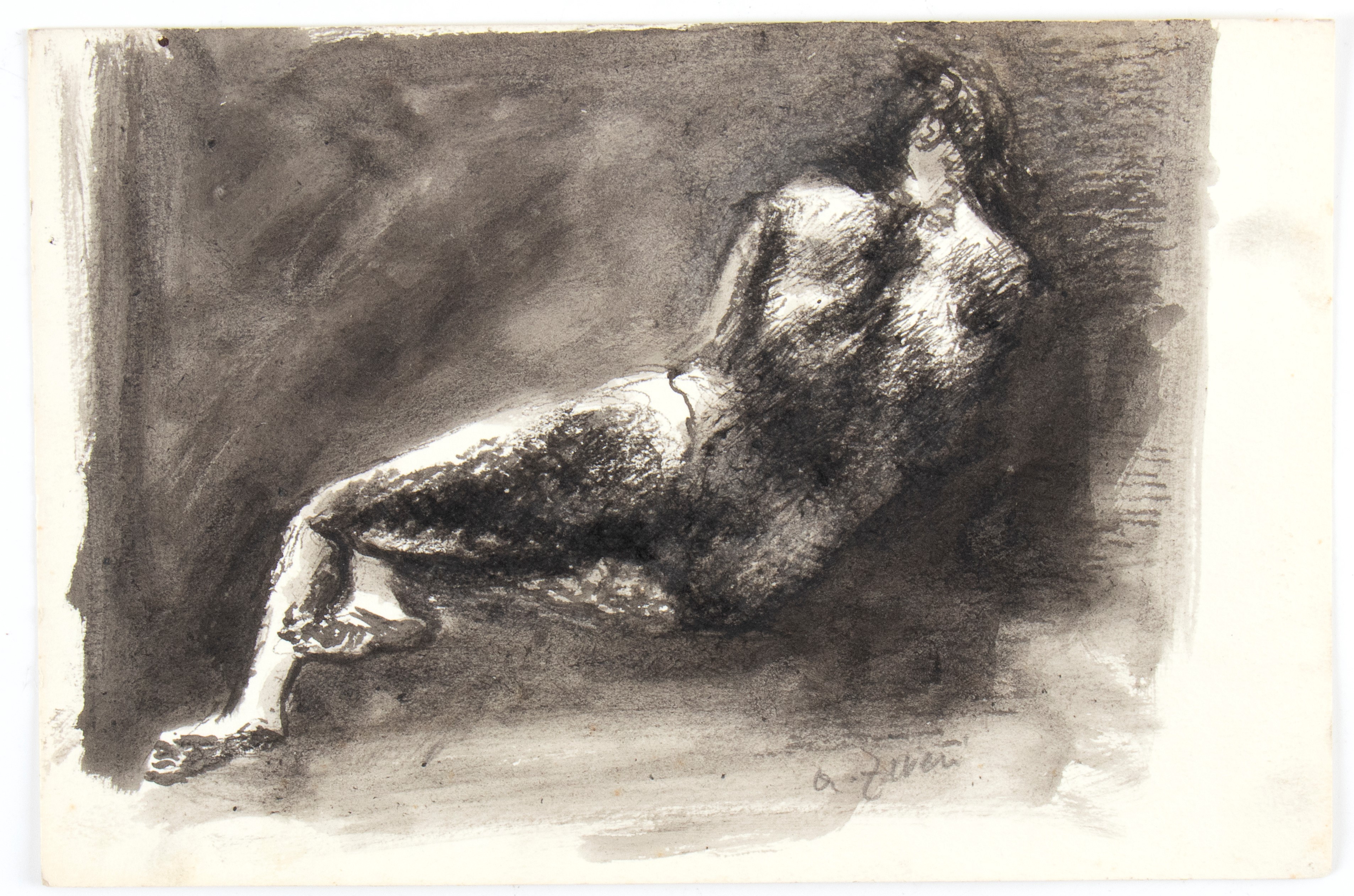 Alberto Ziveri - Lotto di Due Disegni di Nudo