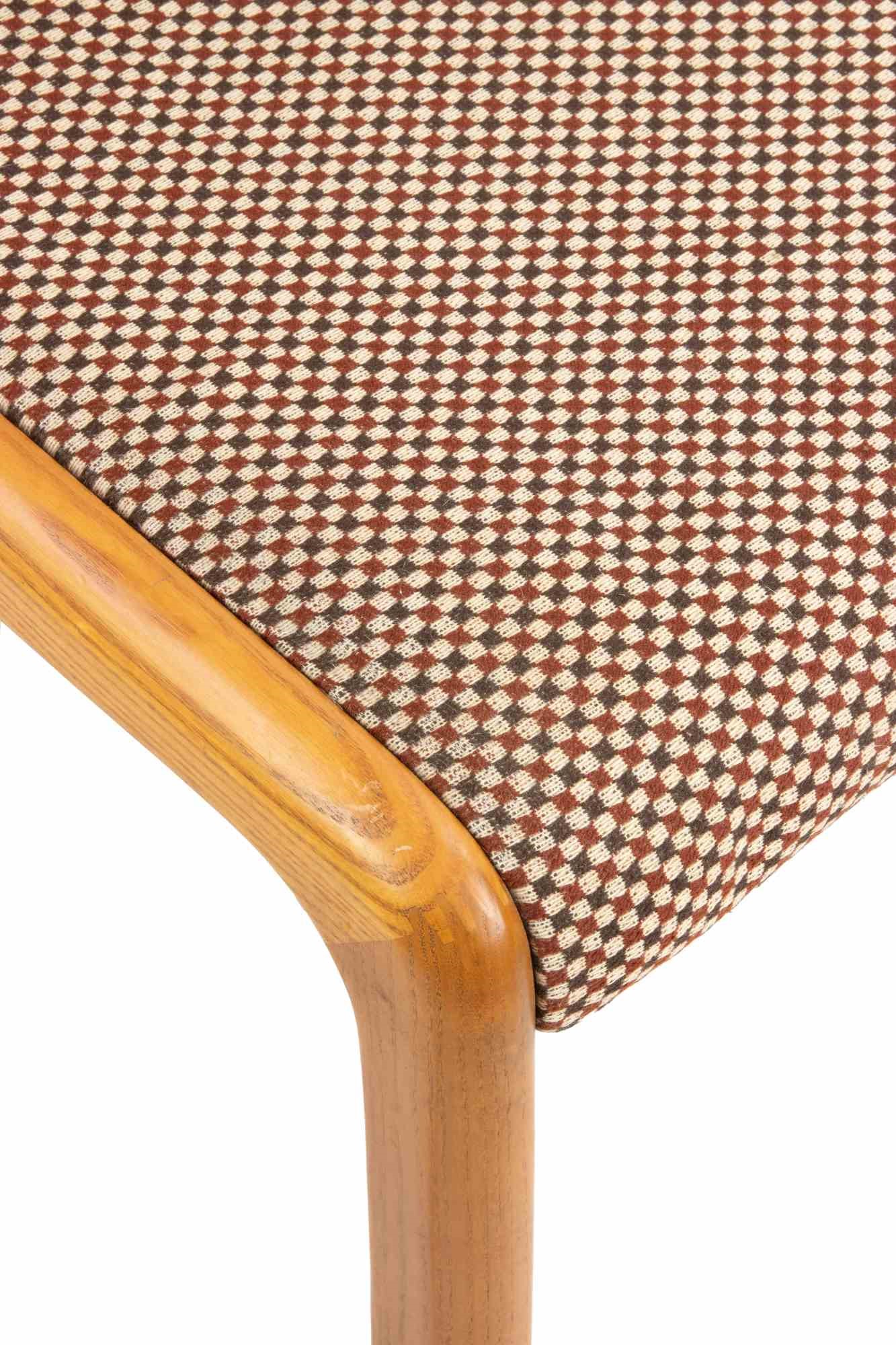 Set di 4 Sedie Vintage in Legno di Frassino