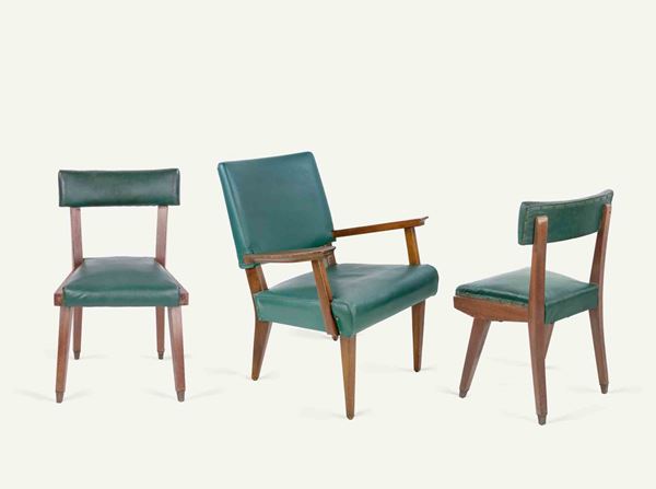 Set of 2 Chairs and 1 Armchair