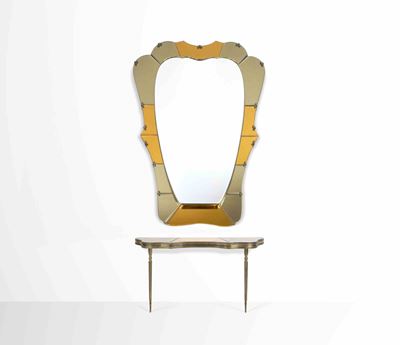 Specchio D'epoca con Consolle Att. a Cristal Art