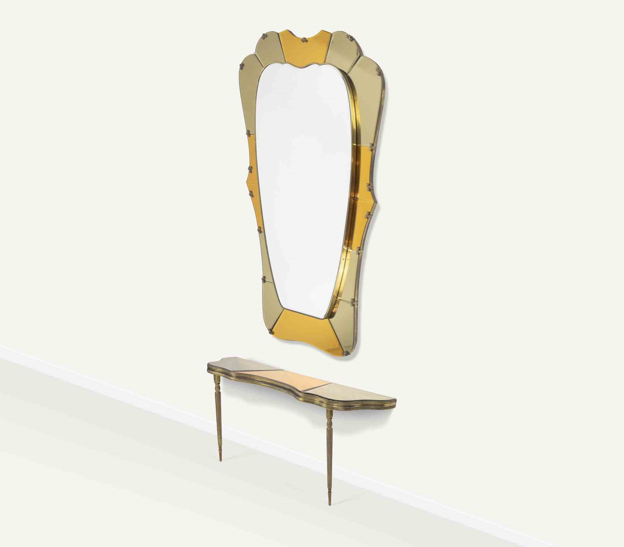 Specchio D'epoca con Consolle Att. a Cristal Art