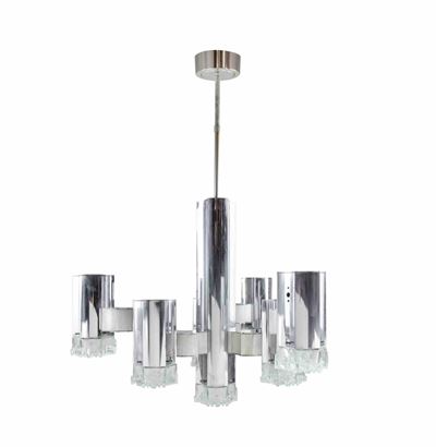 ‘modernist' Chandelier Attr. To Gaetano Sciolari