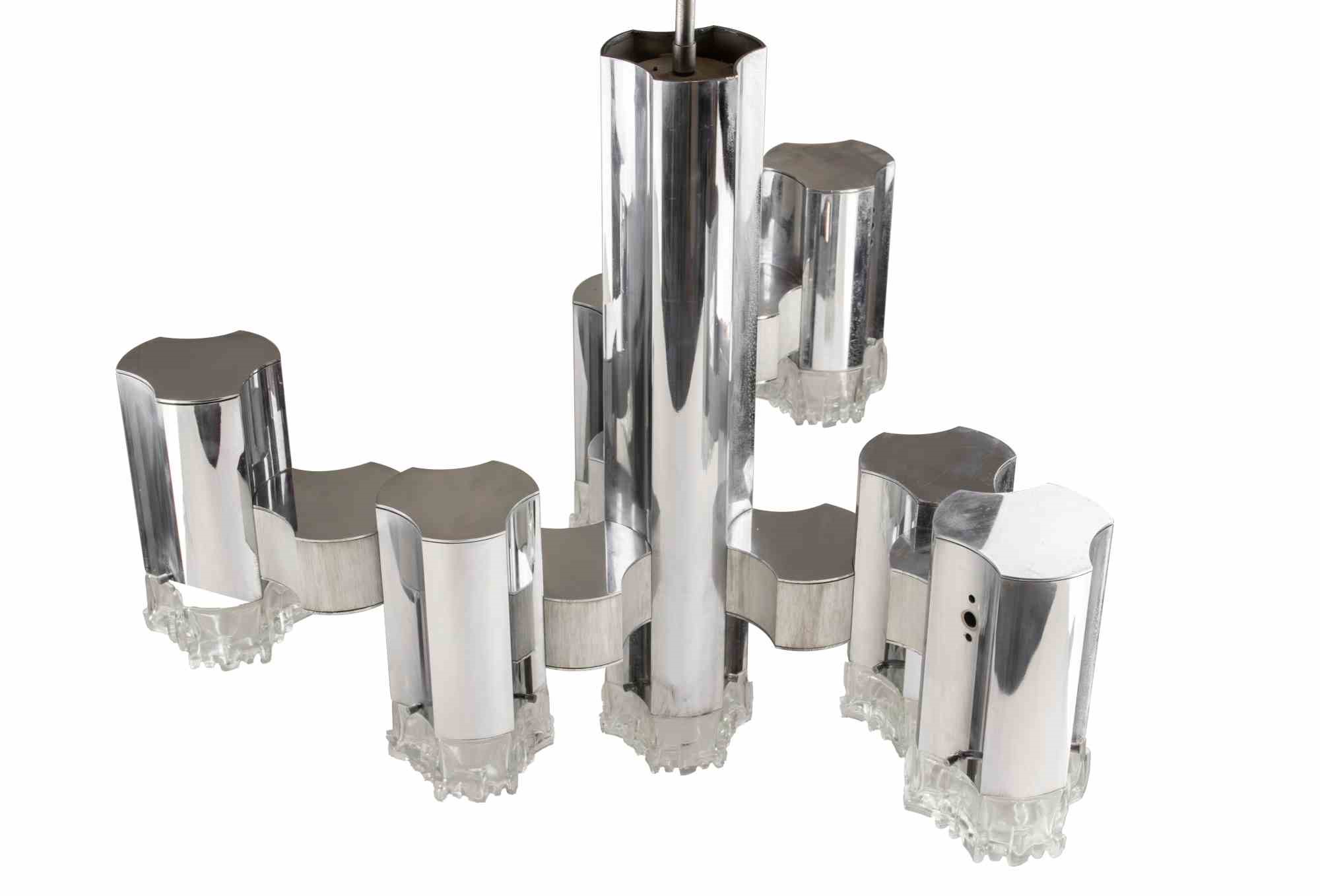 ‘modernist' Chandelier Attr. To Gaetano Sciolari