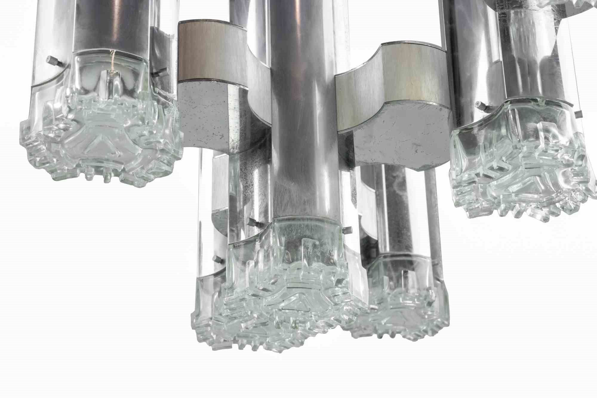 ‘modernist' Chandelier Attr. To Gaetano Sciolari
