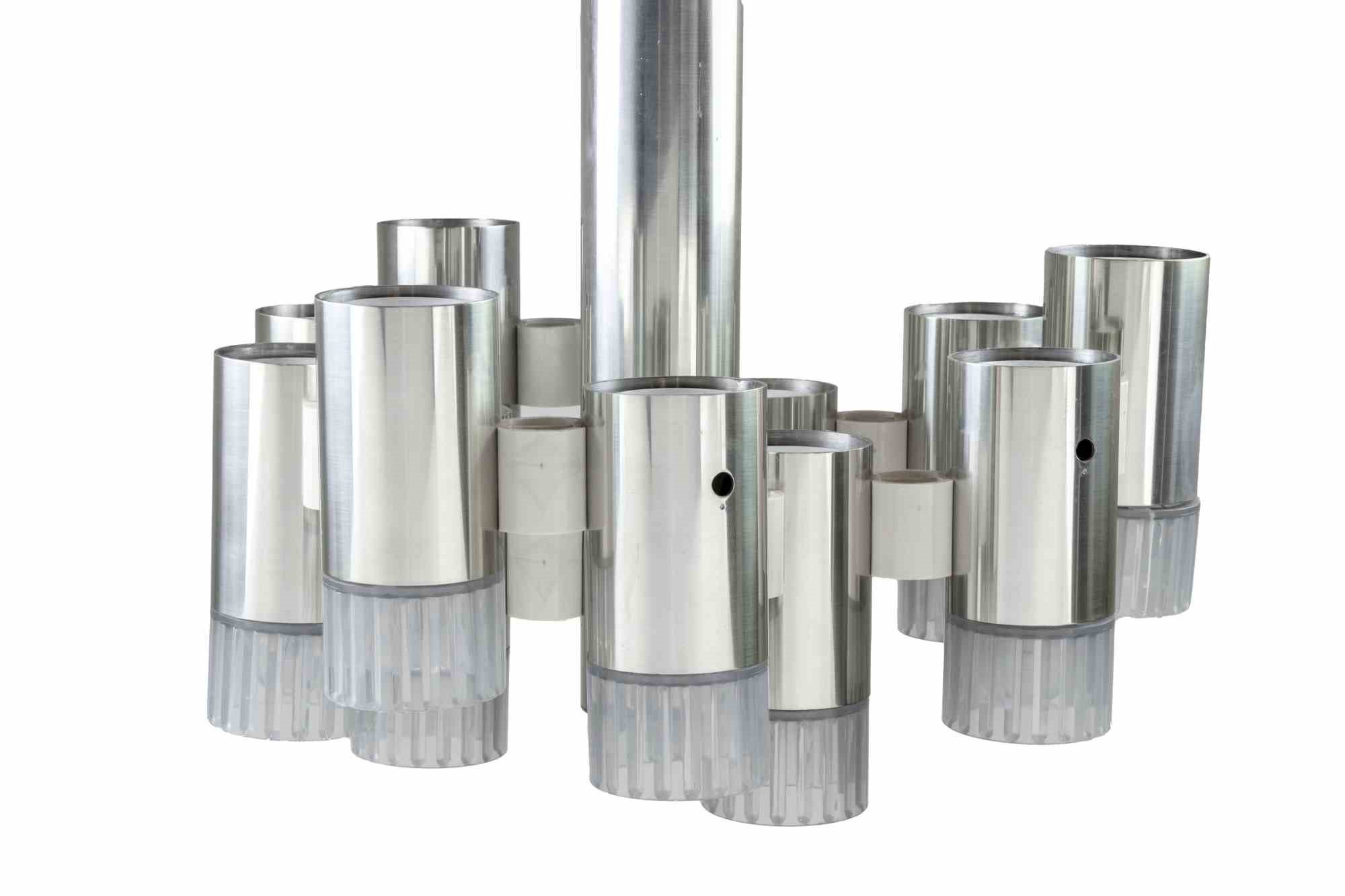 "modernist" Chandelier Attr. To Gaetano Sciolari