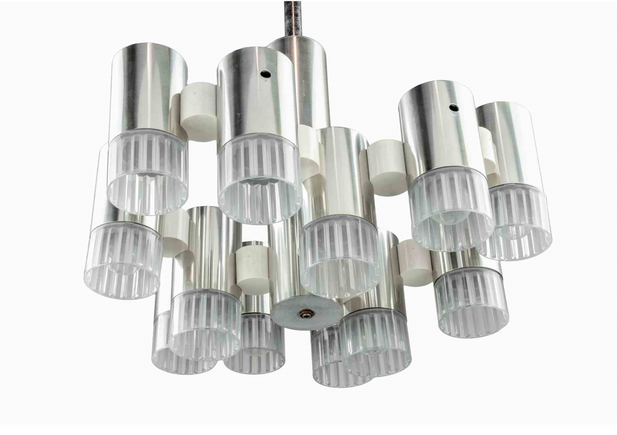 "modernist" Chandelier Attr. To Gaetano Sciolari
