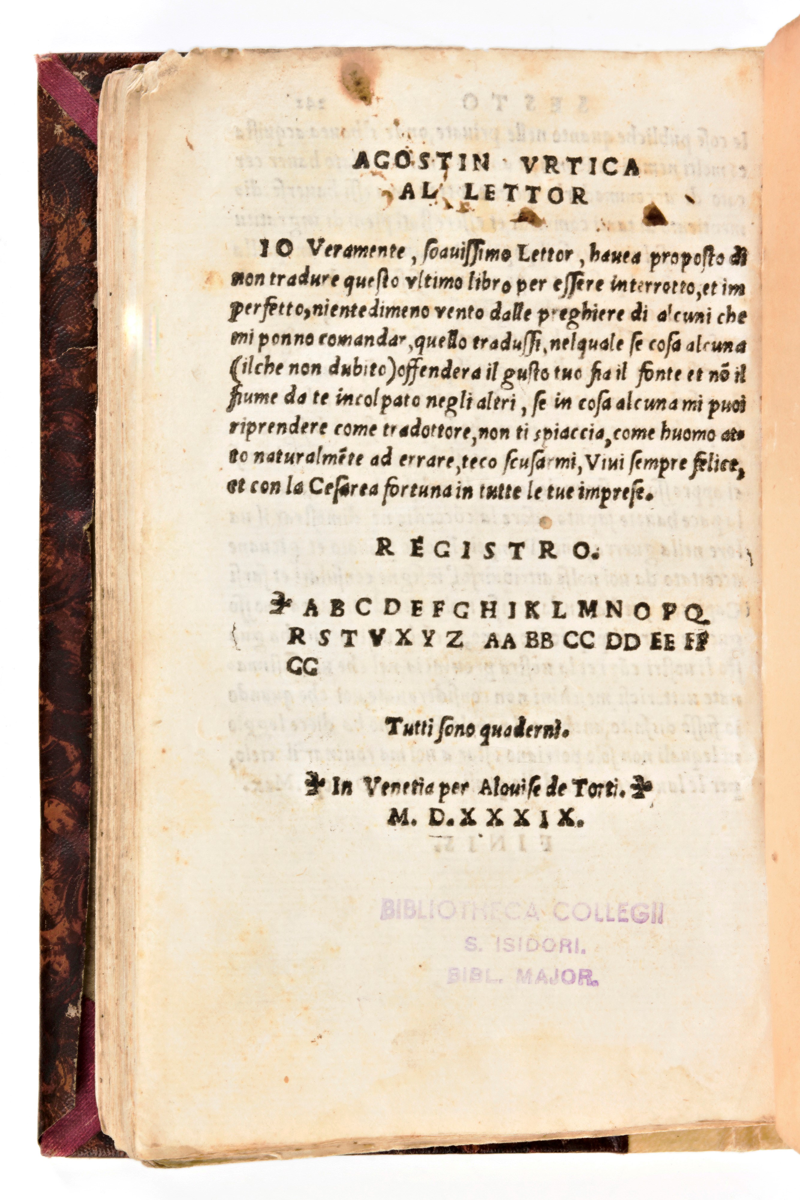 [classici Latini] Commentarii di Caio Giulio Cesare Tradotti di Latino in Volgar Lingua: per Agos...