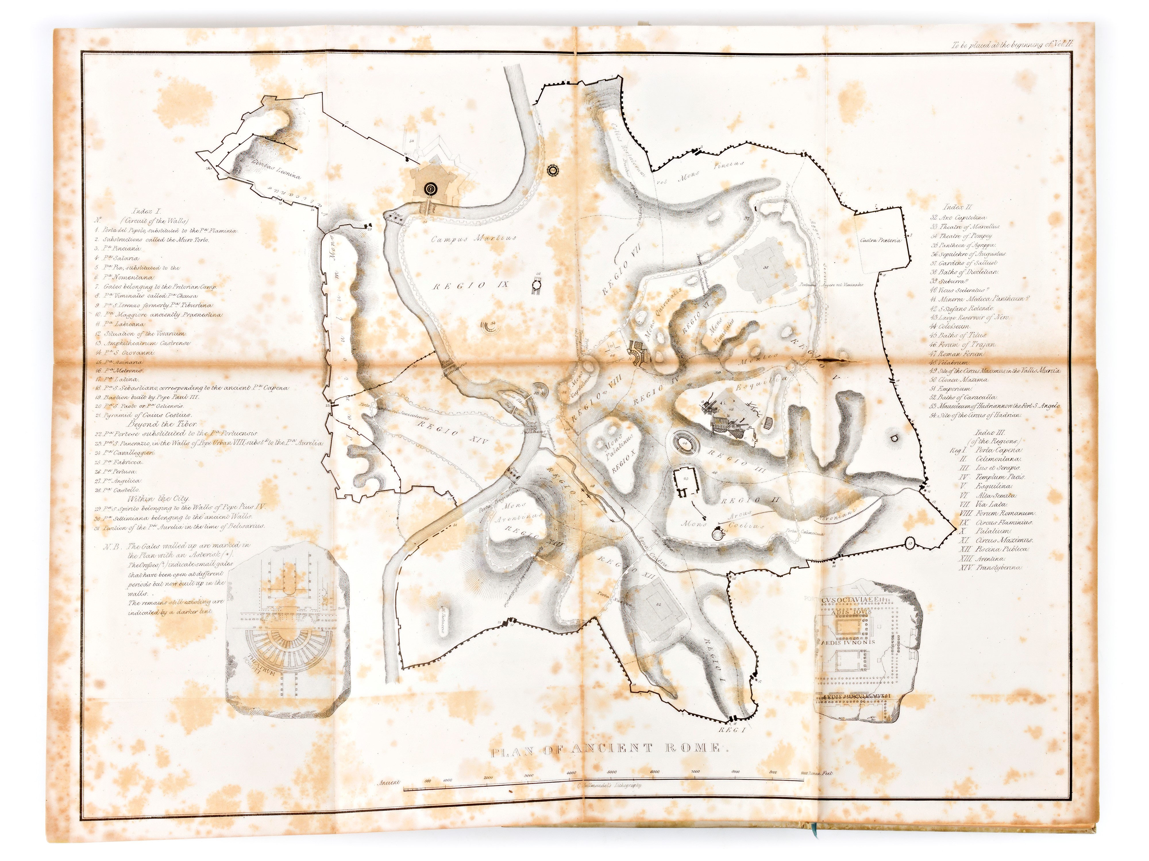 [Archeologia/Roma] Burgess, Richard : The topography and antiquities of Rome; including the recen...