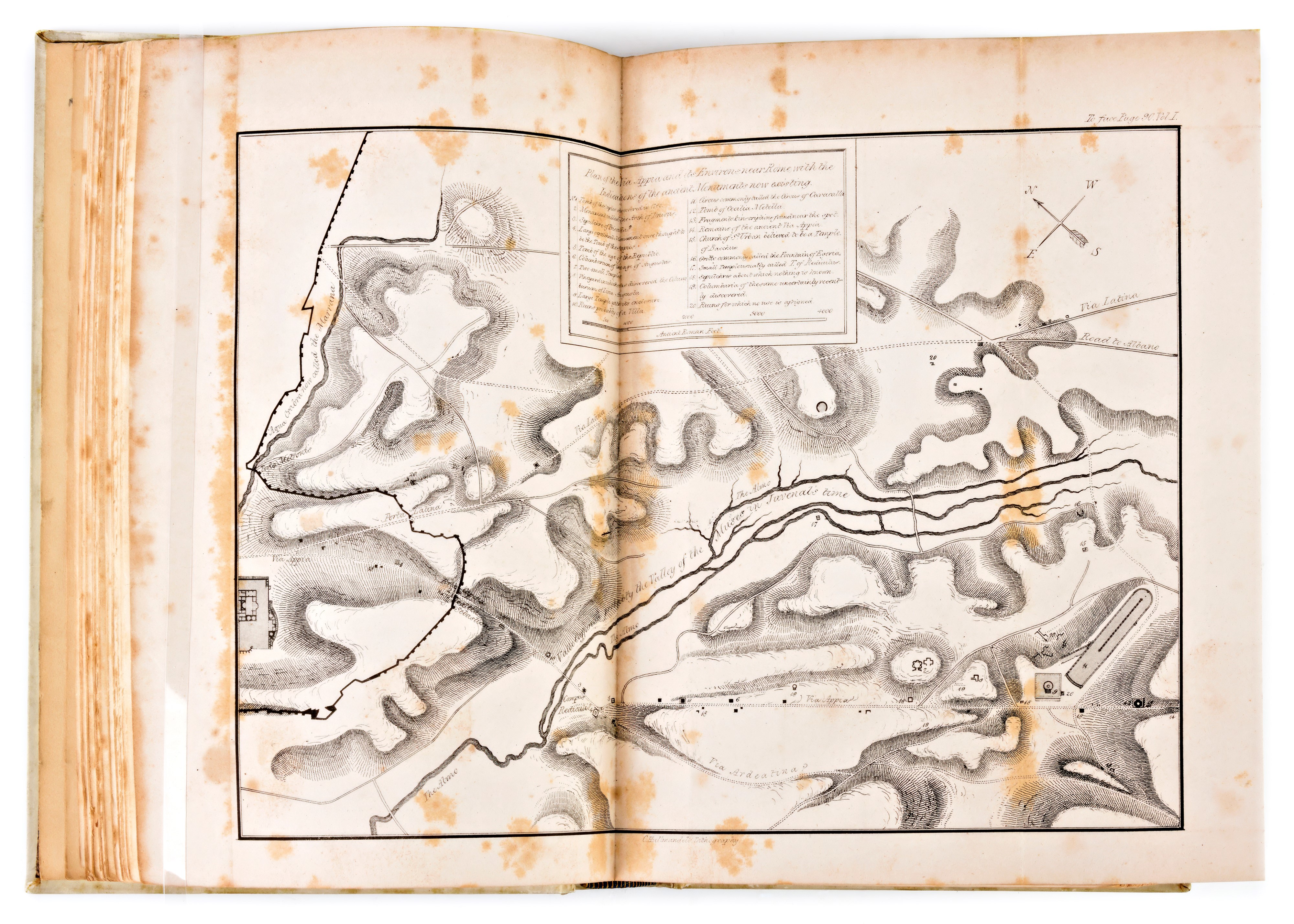 [Archeologia/Roma] Burgess, Richard : The topography and antiquities of Rome; including the recen...