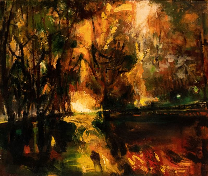 Ugo Attardi - Villa Borghese a Roma
