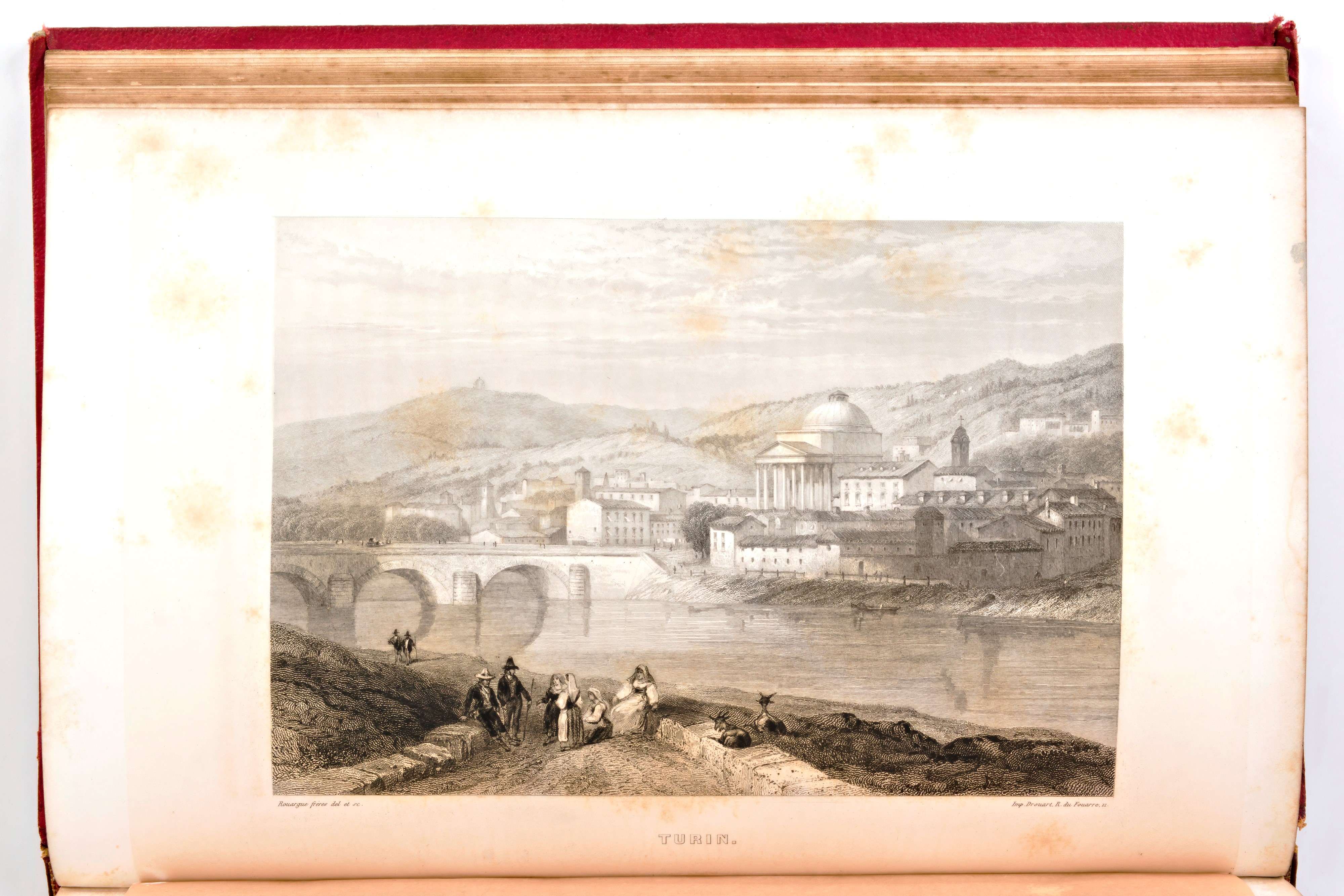 [viaggi/italia] De Musset, Paul : Voyage Pittoresque En Italie. 2 Volumi. Septentrionale & Meridi...
