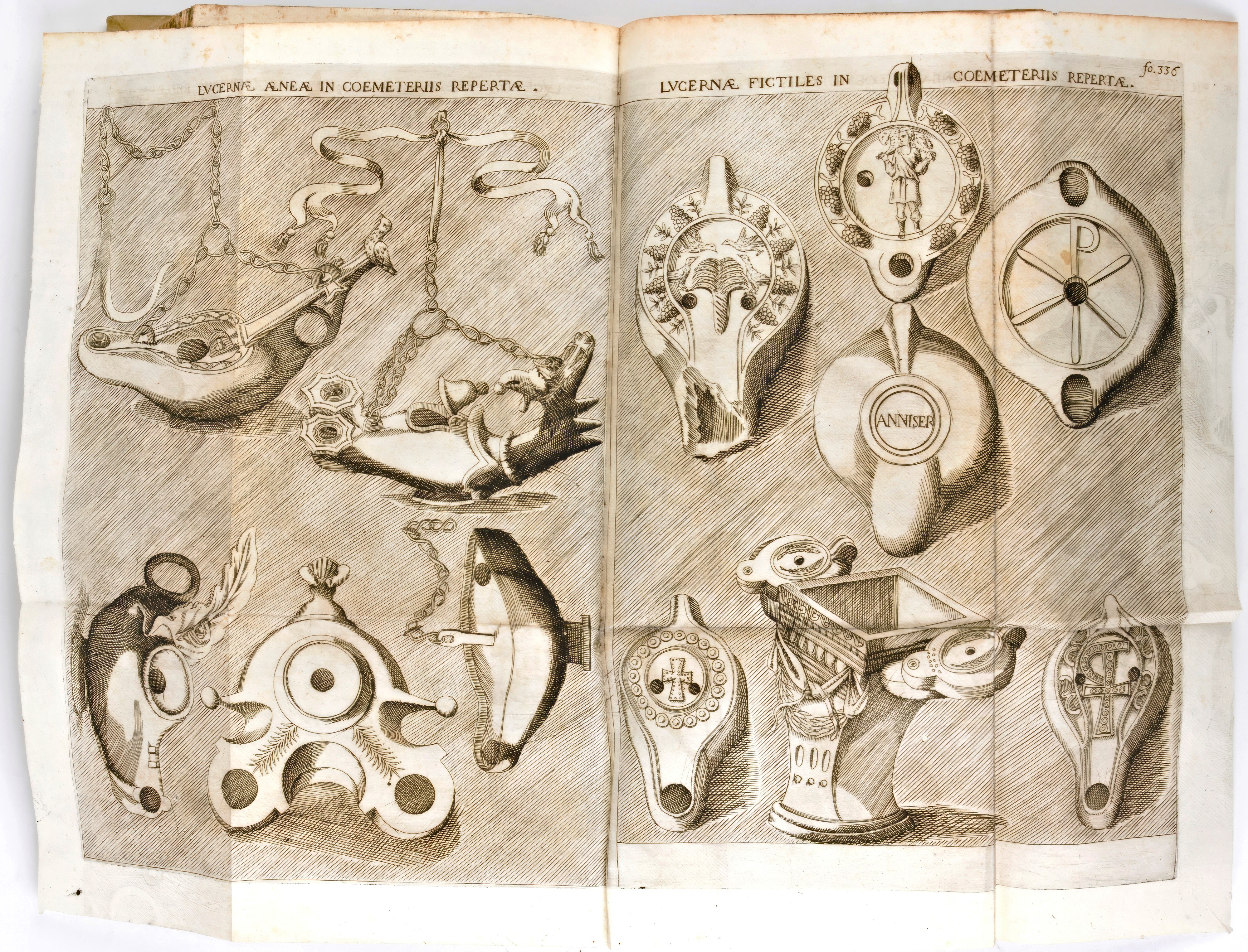 [Catacombe/Roma] Bosio, Antonio & Severano, Giovanni : Roma sotterranea. Roma, Michel'Angelo e Pi...