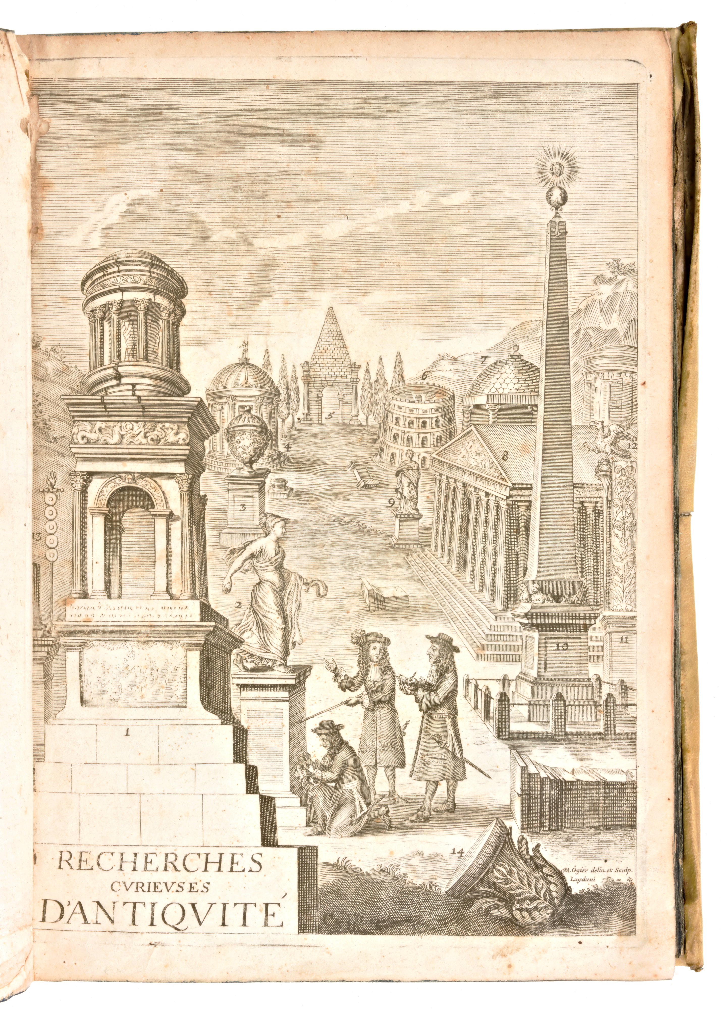 [Numismatica/Roma] Spon, Jacob : Recherches curieuses d'antiquité. Lyon, Thomas Amaulry, 1683