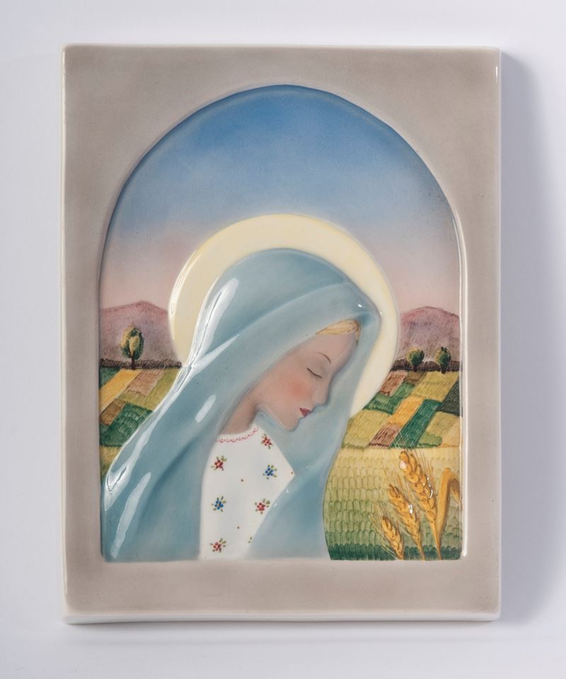 Madonna del Grano, Placca in Rilievo