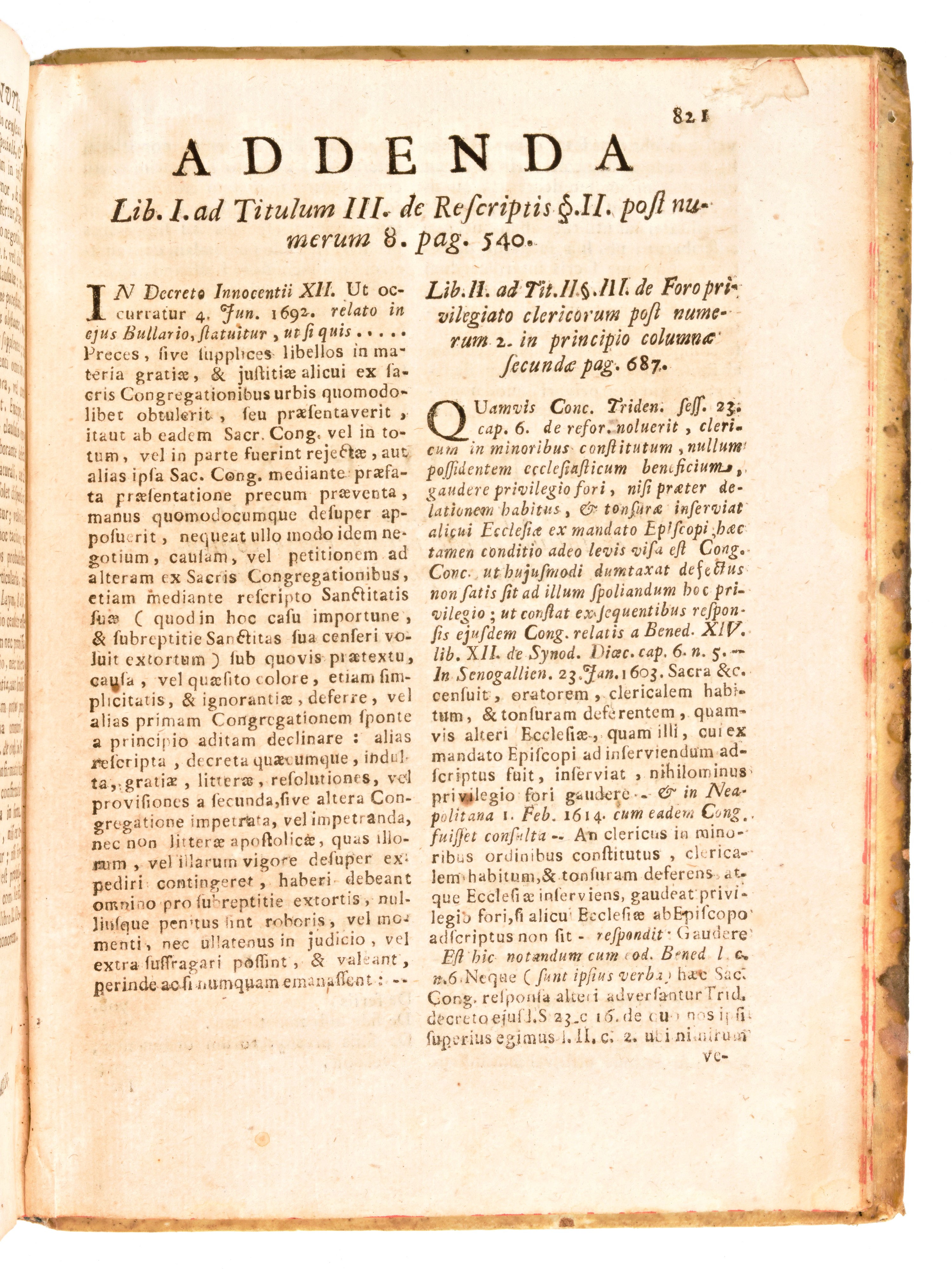 [diritto Canonico] Maschat, Remigius & Giraldi, Ubaldo : Institutiones Canonicae. Roma 1757, per ...