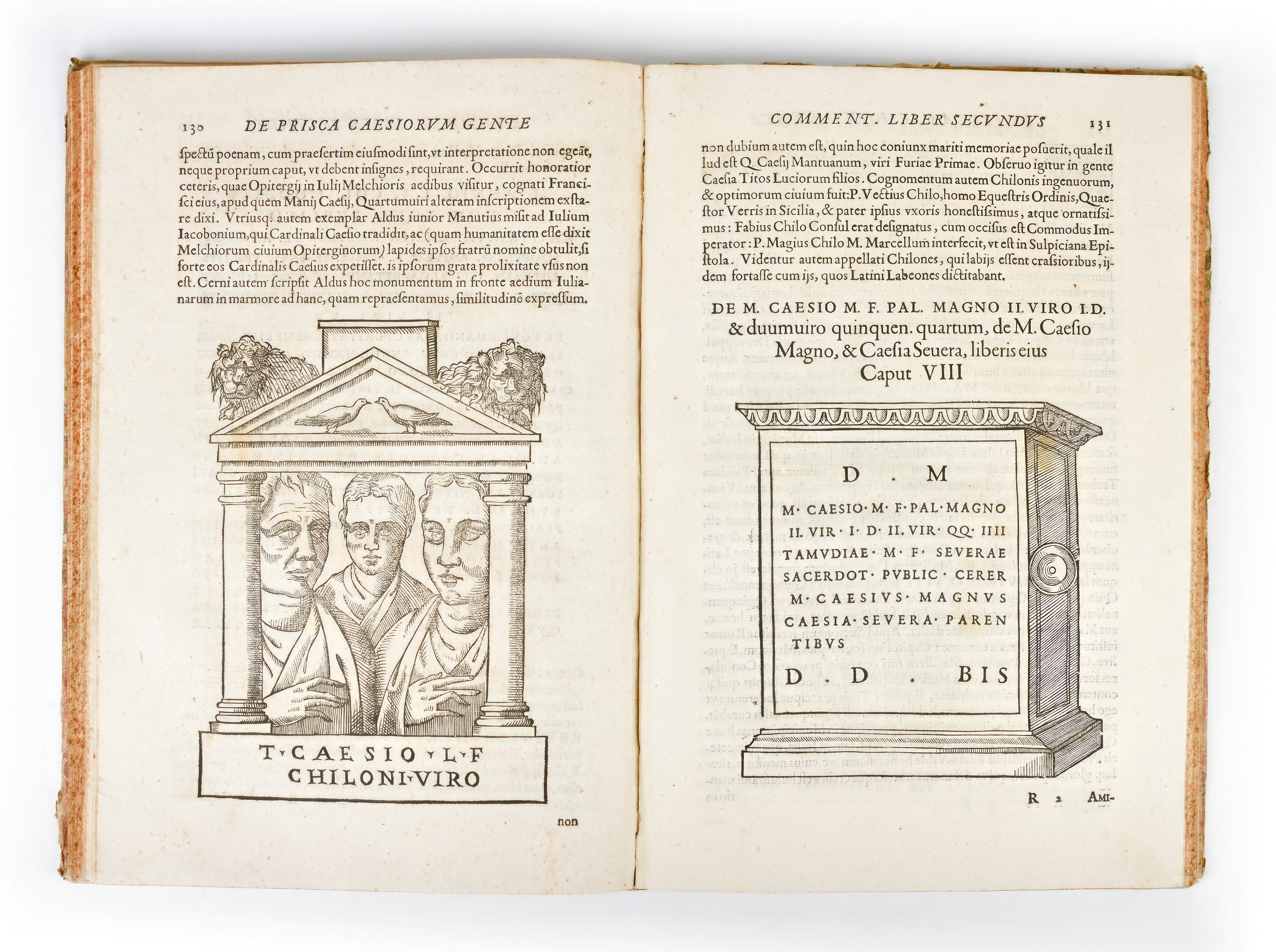 [Epigrafia/Roma] Fonteius, Giovanni Battista : De prisca Caesiorum gente. In Bologna, Giovanni Ro...