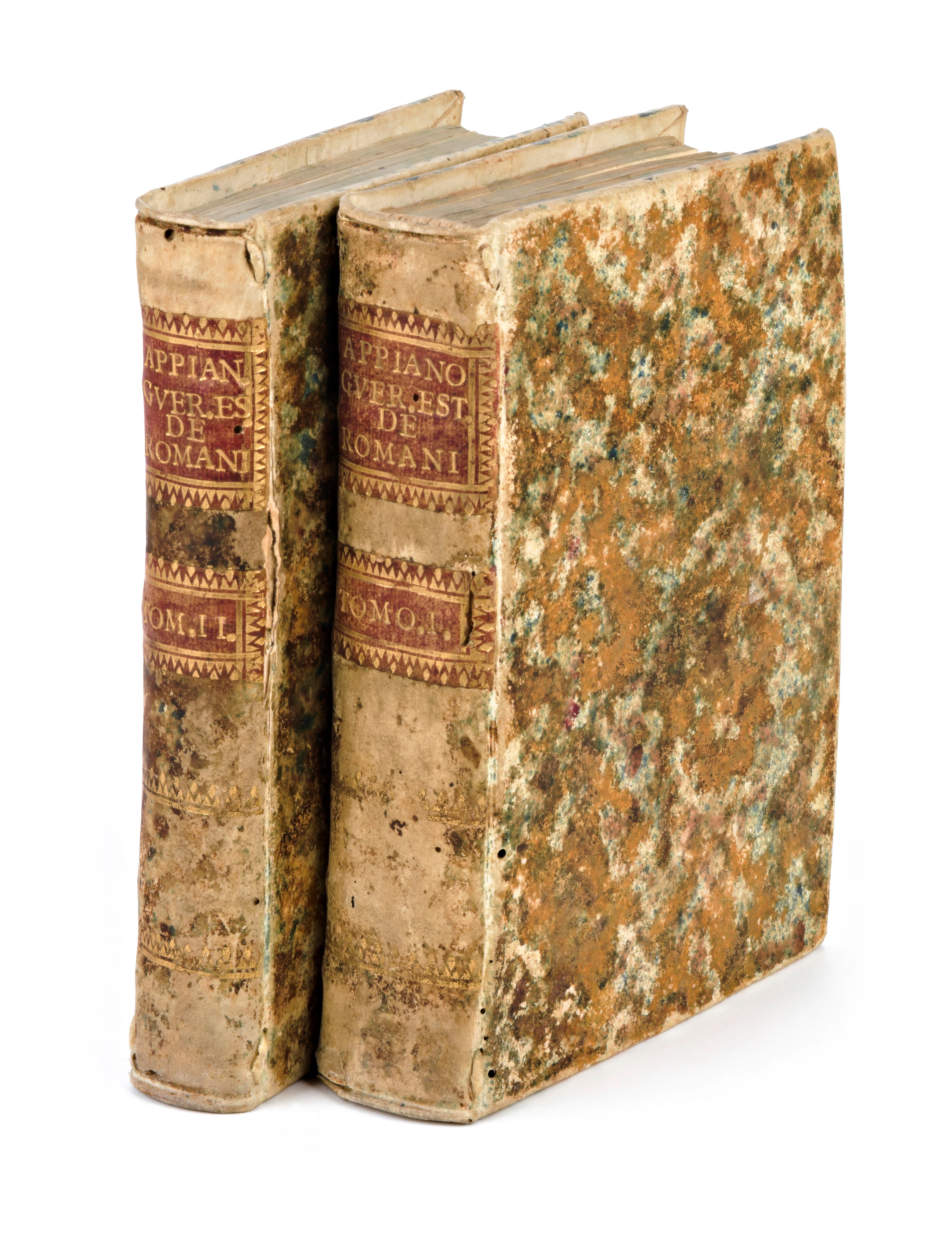 Appianus : Appiano Alessandrino Historia Delle guerre civili et esterne de romani. 2 volumi. Vene...