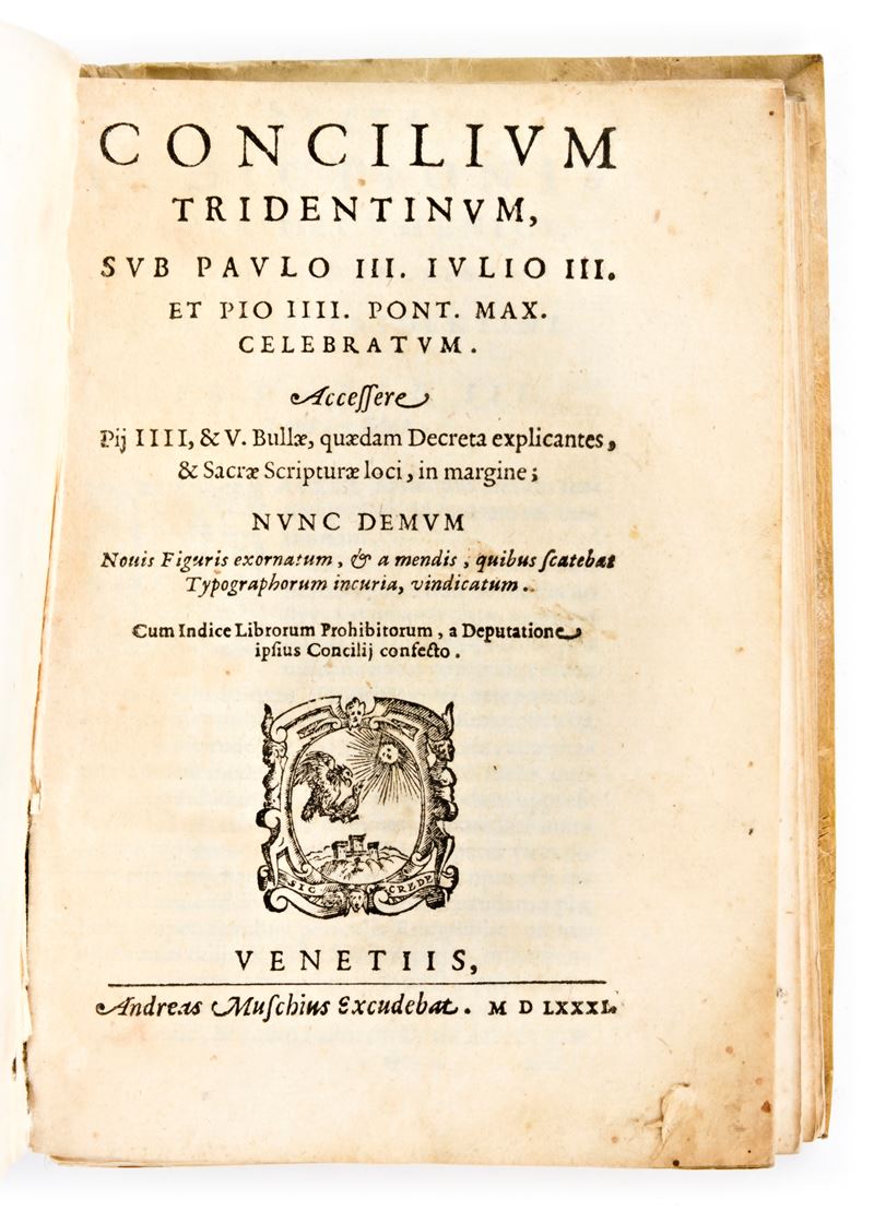 Concilio di Trento :concilium Tridentinum, Sub Paulo 3. Iulio 3. Et 4. Pont. Max. Celebratum... C...