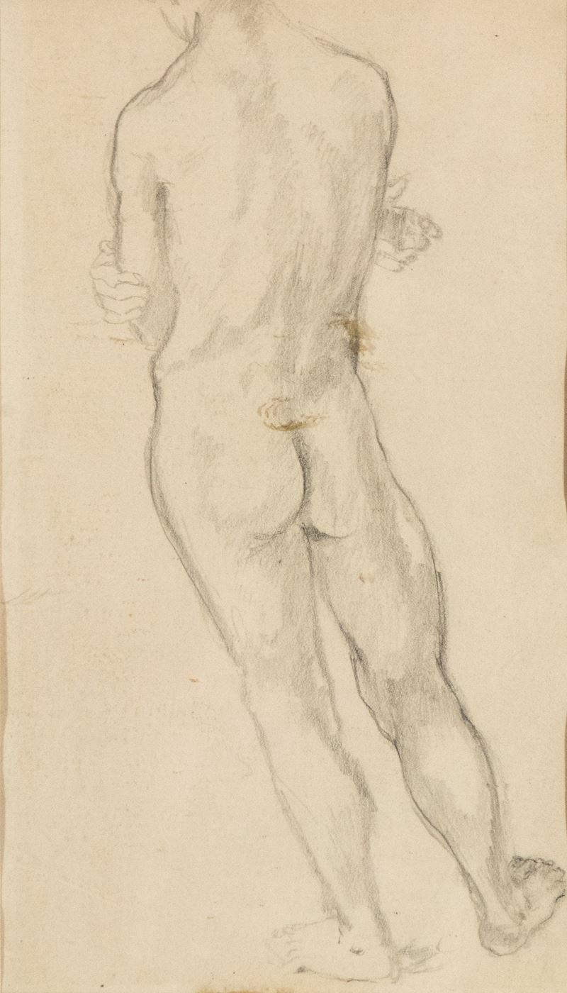 Mirko Basaldella - Studio per Nudo Maschile di Schiena